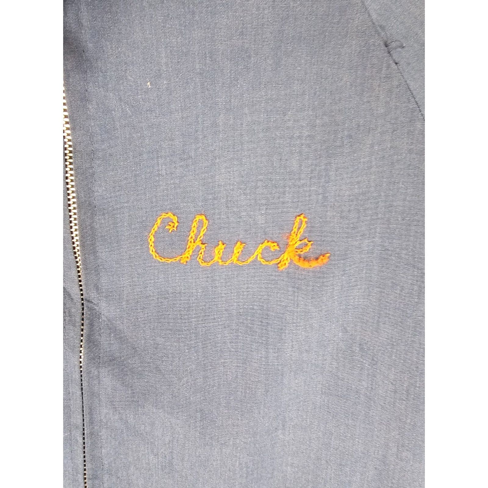 Vintage VINTAGE SPORTMASTER JACKET Mens Large BLUE 70's DIRT OF NEW YORK TRACK MAINTENACE CLOTHING CROSS CHEST 25IN NECK TO CUFF 31IN TOP TO BOTTOM 28IN Size US L / EU 52-54 / 3 - 3 Thumbnail