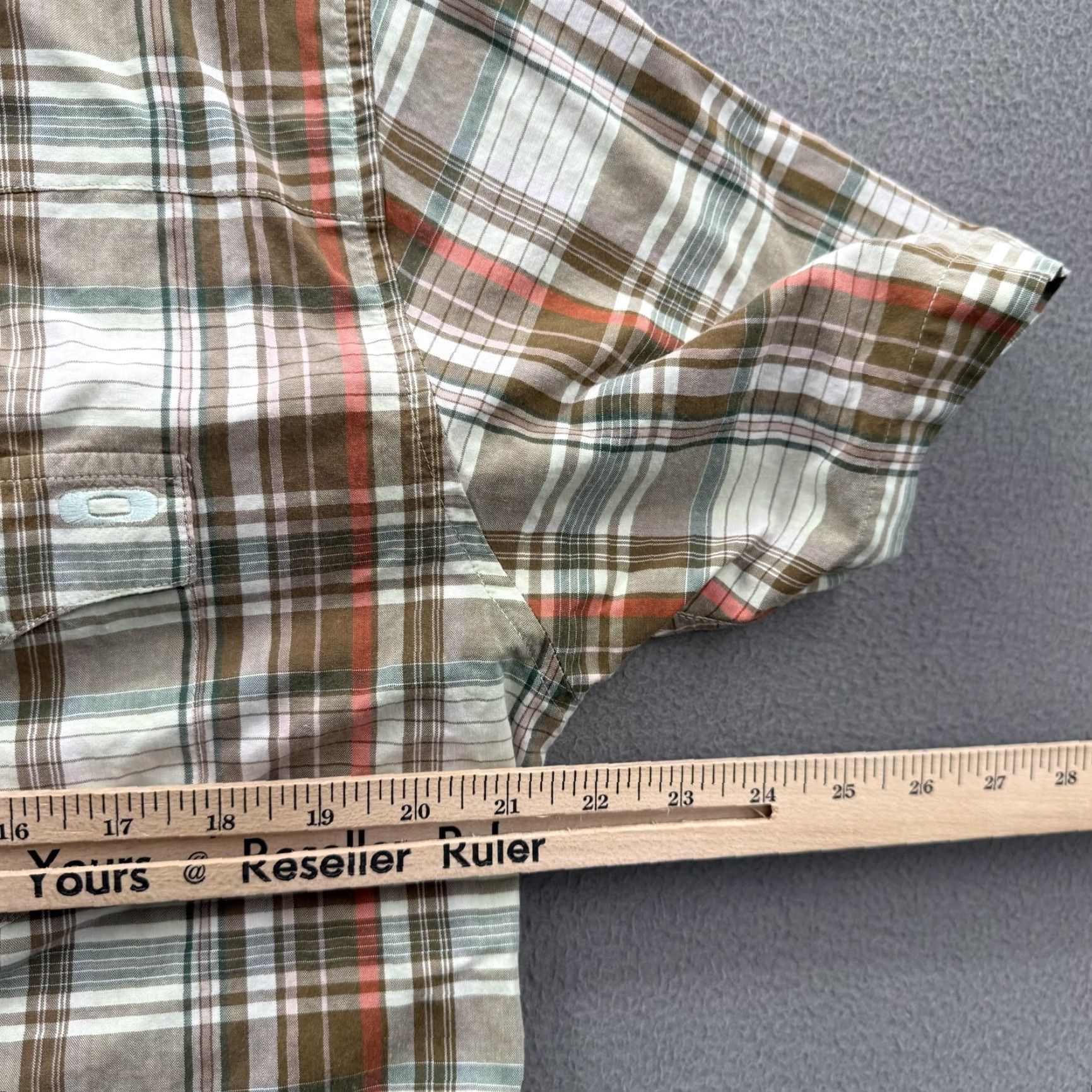 Oakley Oakley Shirt Mens Medium Multicolor Plaid Short Sleeve Button Up Slim Fit Casual Size US M / EU 48-50 / 2 - 4 Thumbnail