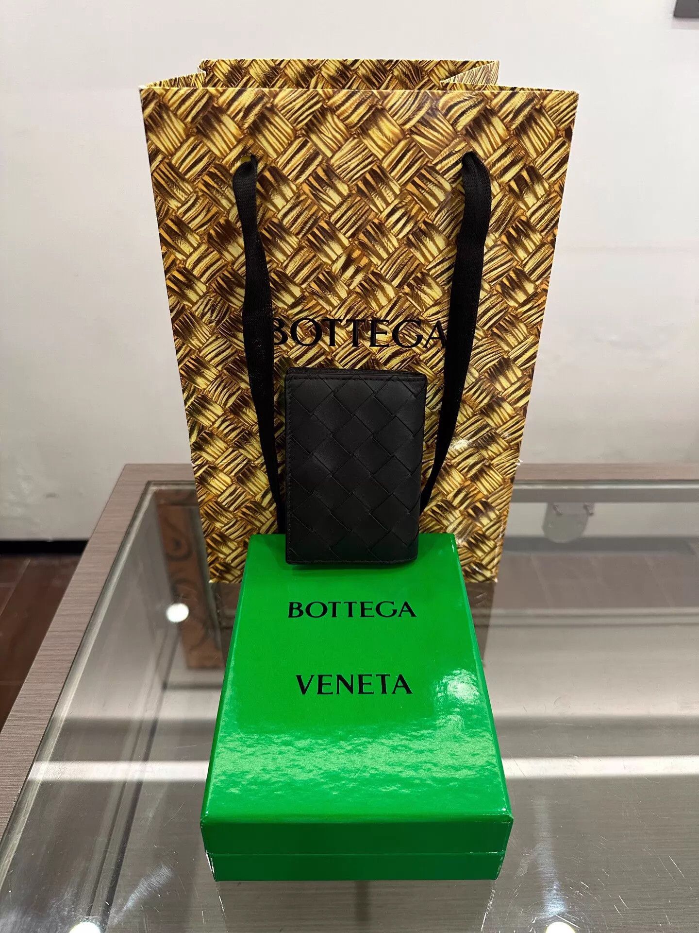 Bottega Veneta BV Intrecciato Black Wallet 8cm New Size ONE SIZE - 9 Thumbnail