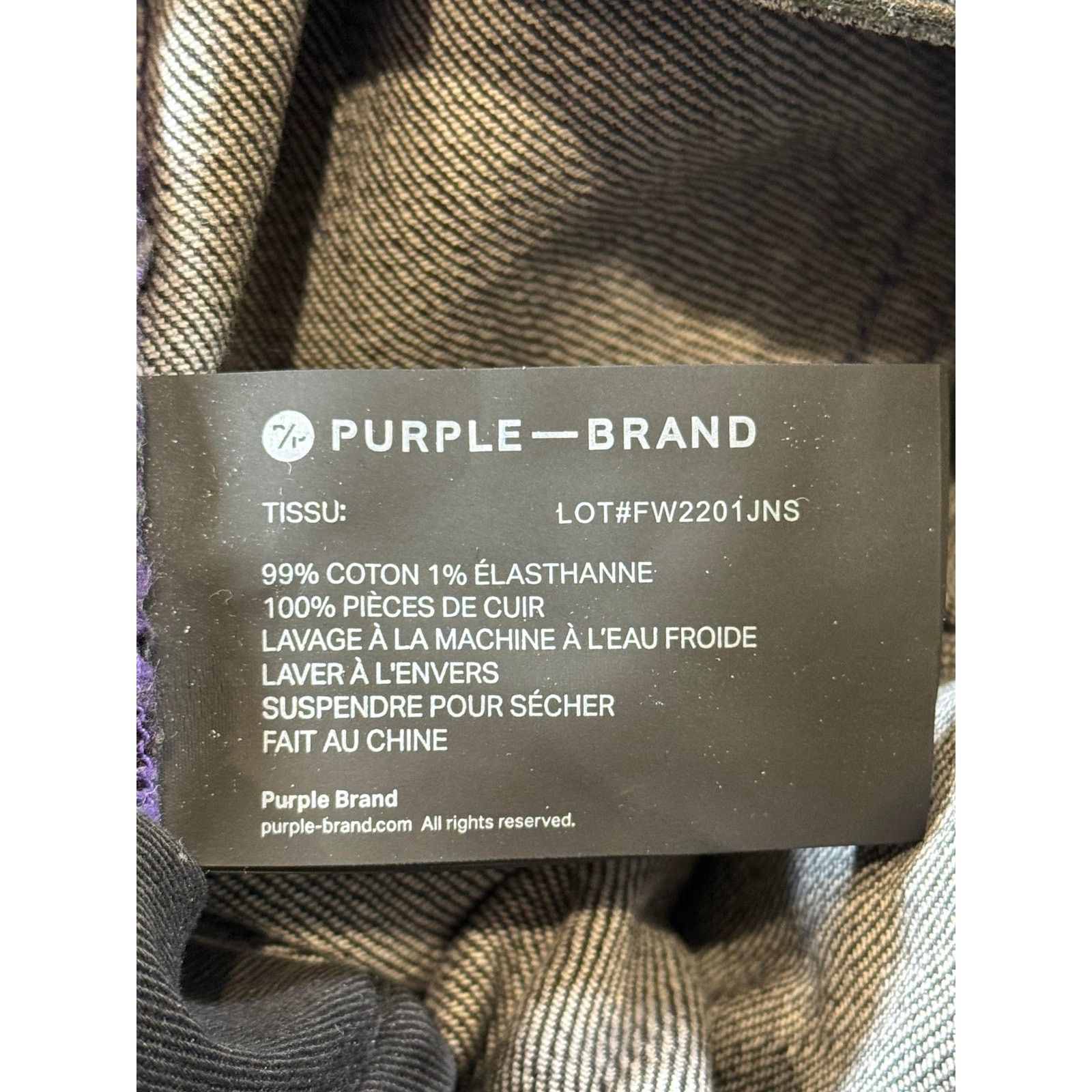 Purple Brand Purple Brand Outline Black Wash & Purple Jeans Size US 40 / EU 56 - 7 Thumbnail