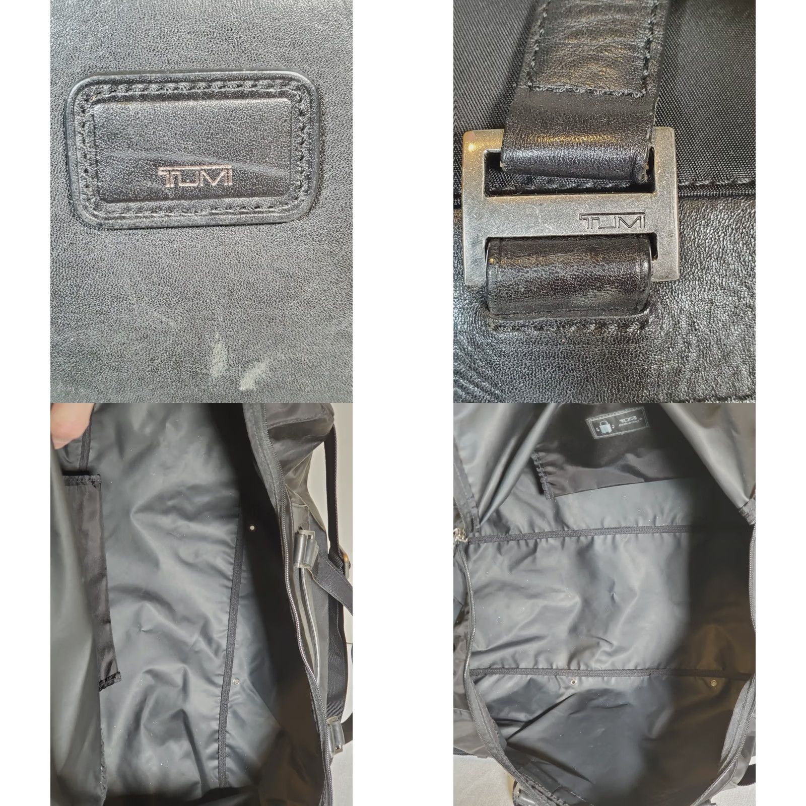 Tumi Tumi Pack-a-Way Duffle Weekender Bag - Black Nylon Leather Shoulder Strap Size US M / EU 48-50 / 2 - 8 Thumbnail