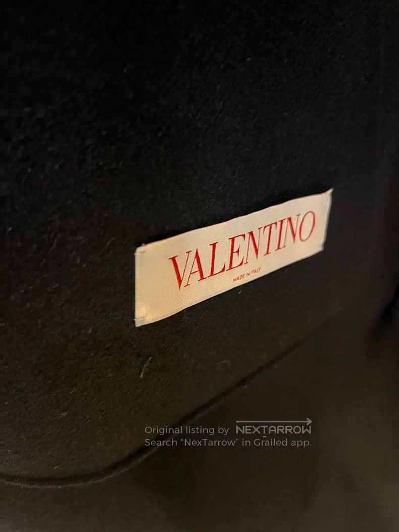 Valentino Valentino Black flower wool coat Size M / US 6-8 / IT 42-44 - 3 Thumbnail