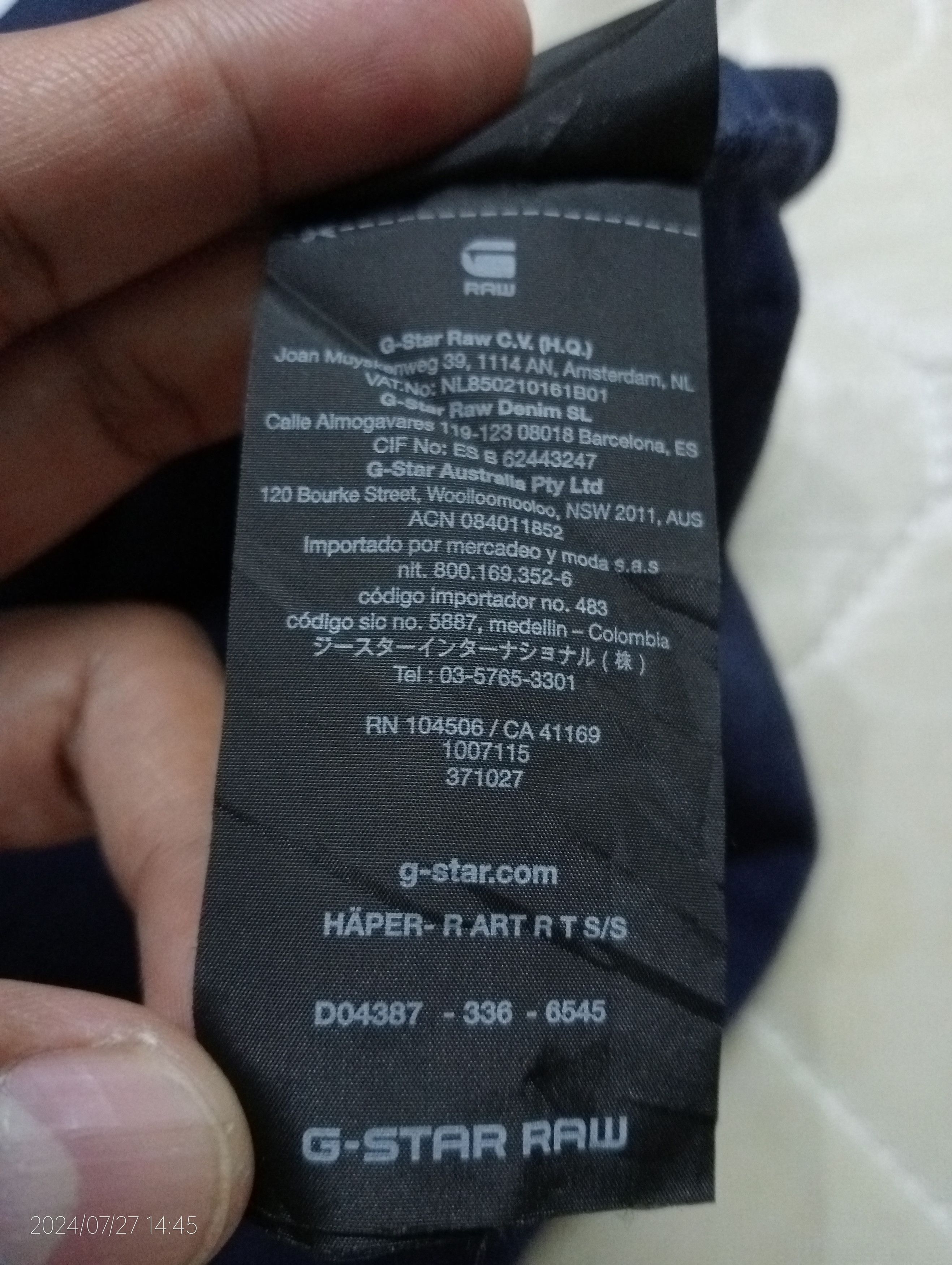 G-Star G S R D G-Star Raw Denim Tee Size US S / EU 44-46 / 1 - 2 Thumbnail