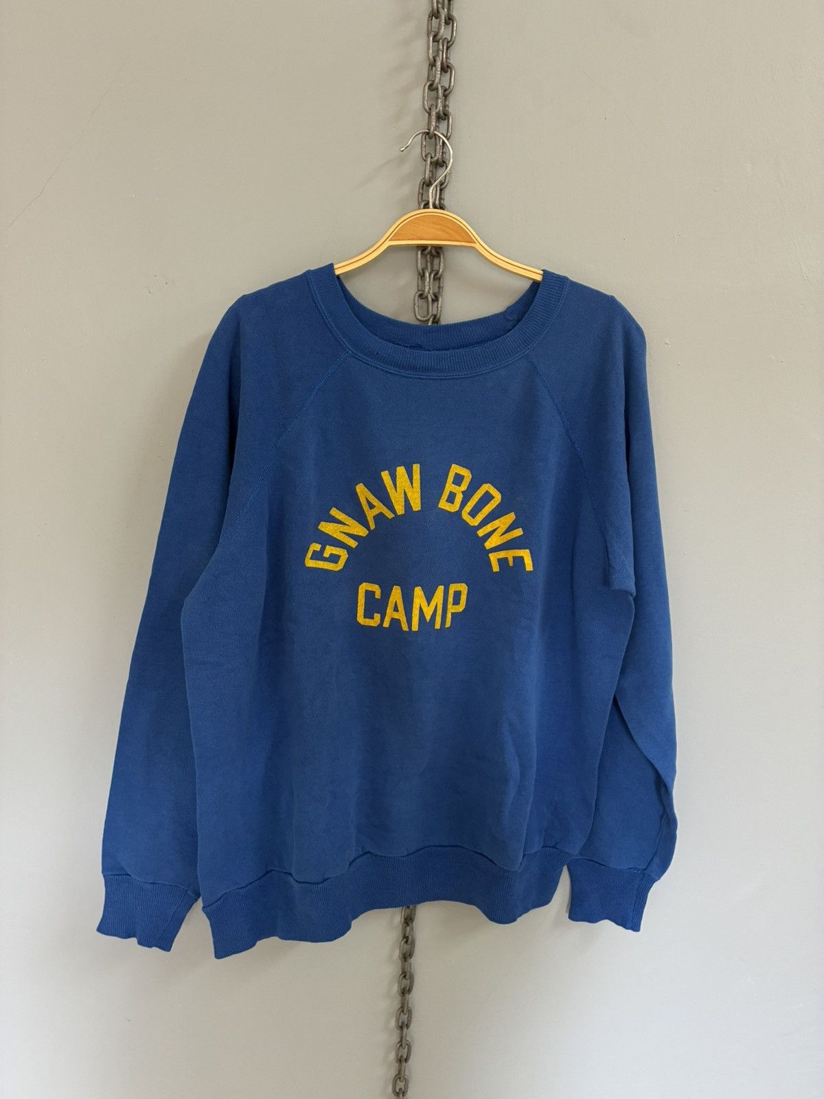 Vintage Vintage 80s Gnaw Bone Camp sweatshirt Size US XL / EU 56 / 4 - 1 Thumbnail
