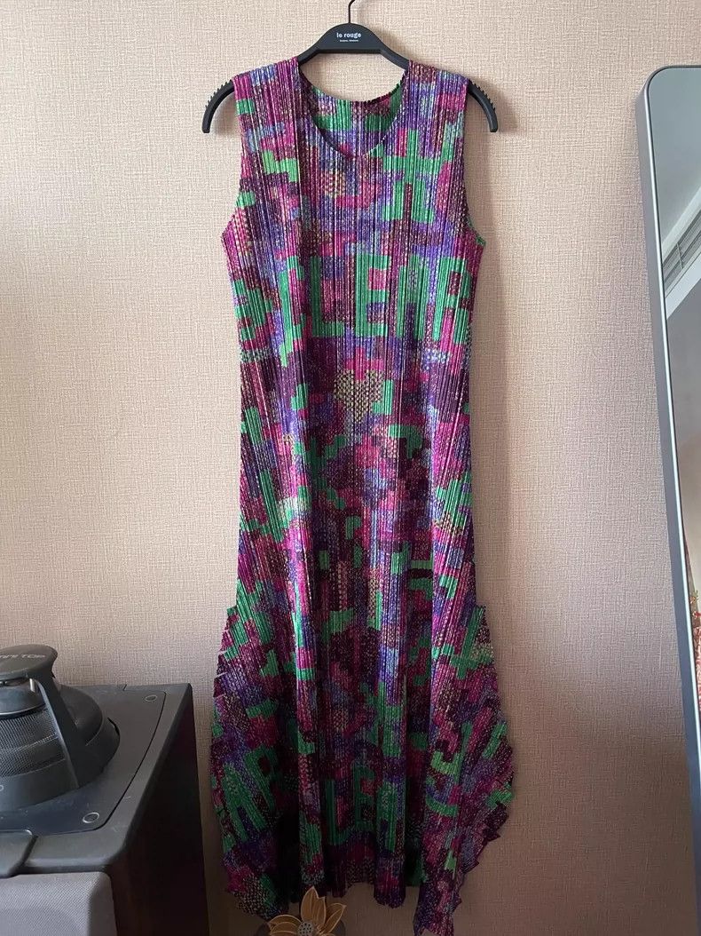 Issey Miyake Issey Miyake size:3 Rare vintage serrated tassel Mosaic dr Size S / US 4 / IT 40 - 1 Thumbnail