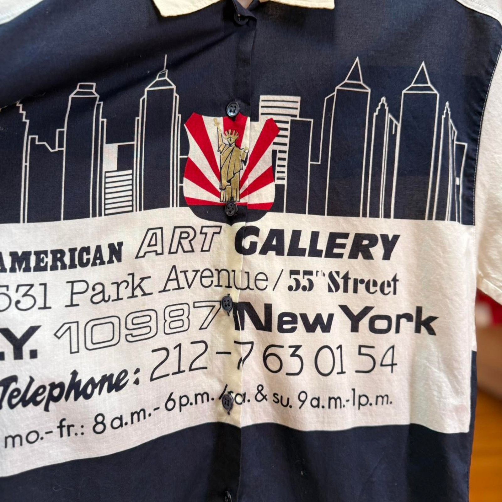 Vintage Vintage 80s Designer New York Art Gallery Shirt Size US L / EU 52-54 / 3 - 3 Thumbnail