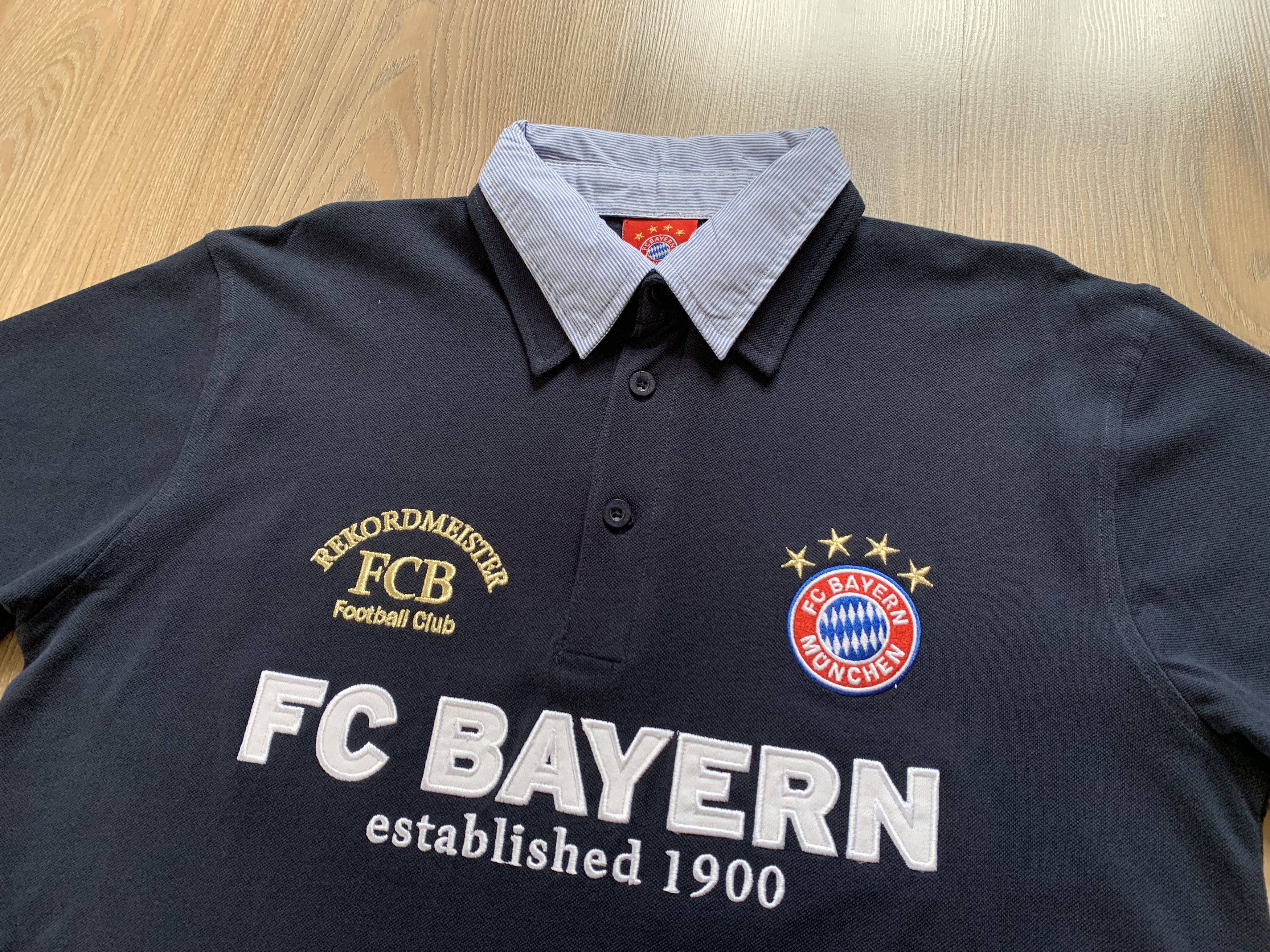 Vintage FC Bayern Munchen Cotton Polo T Shirt Size US S / EU 44-46 / 1 - 4 Thumbnail