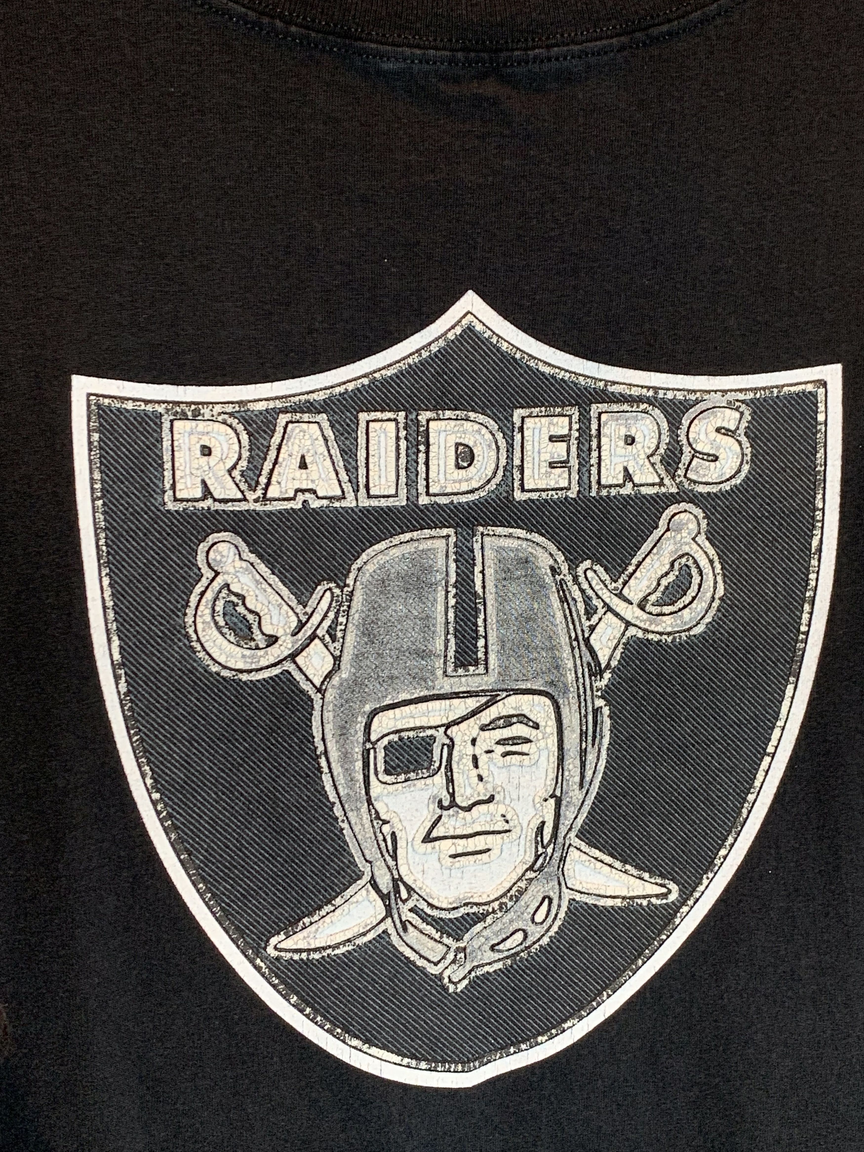 NFL RARE Vintage 90s Oakland Raiders NFL Football MockNeck Shirt Size US L / EU 52-54 / 3 - 2 Thumbnail