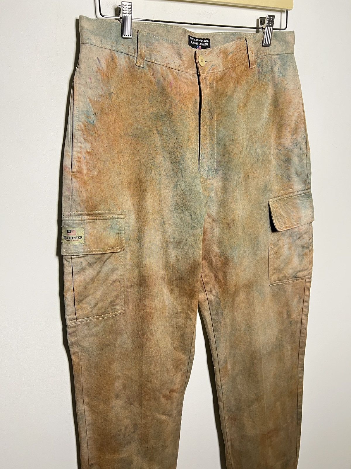 Ralph Lauren ralph lauren rust tie dye cargo multipocket army pants Size US 32 / EU 48 - 5 Thumbnail