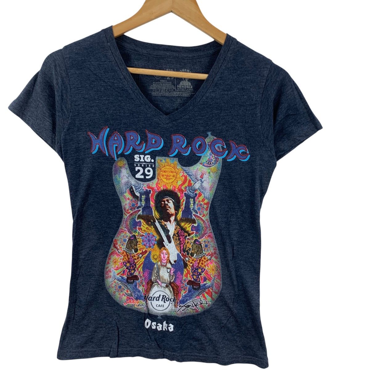 Hard Rock Cafe HARD ROCK CAFE OSAKA Sig Series 29 Jimi Hendrix Tee Shirt Size XS / US 0-2 / IT 36-38 - 6 Thumbnail