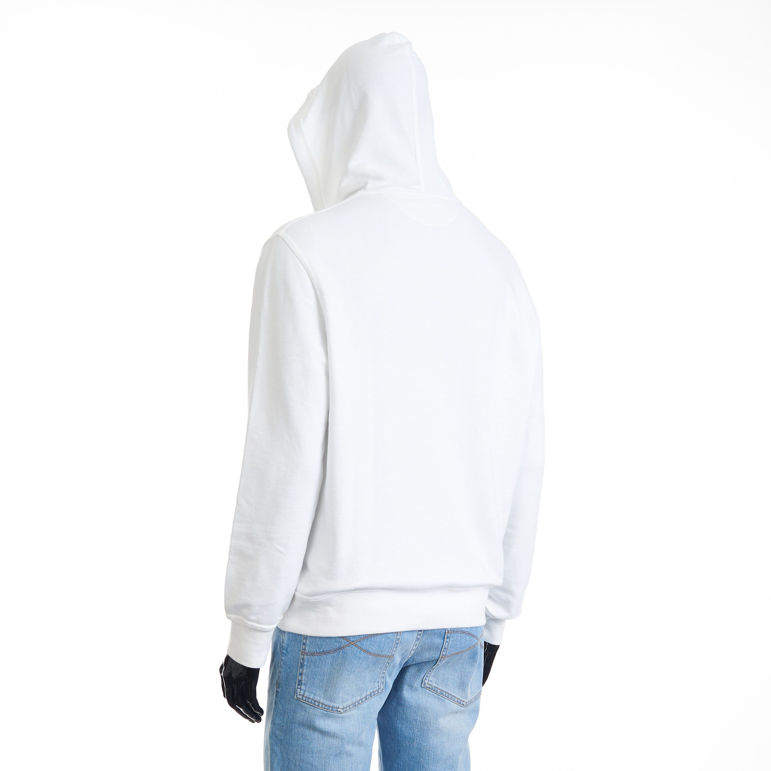 Brunello Cucinelli White Hooded Sweatshirt - Logo Embroidery, French Terry Size US XL / EU 56 / 4 - 12 Thumbnail