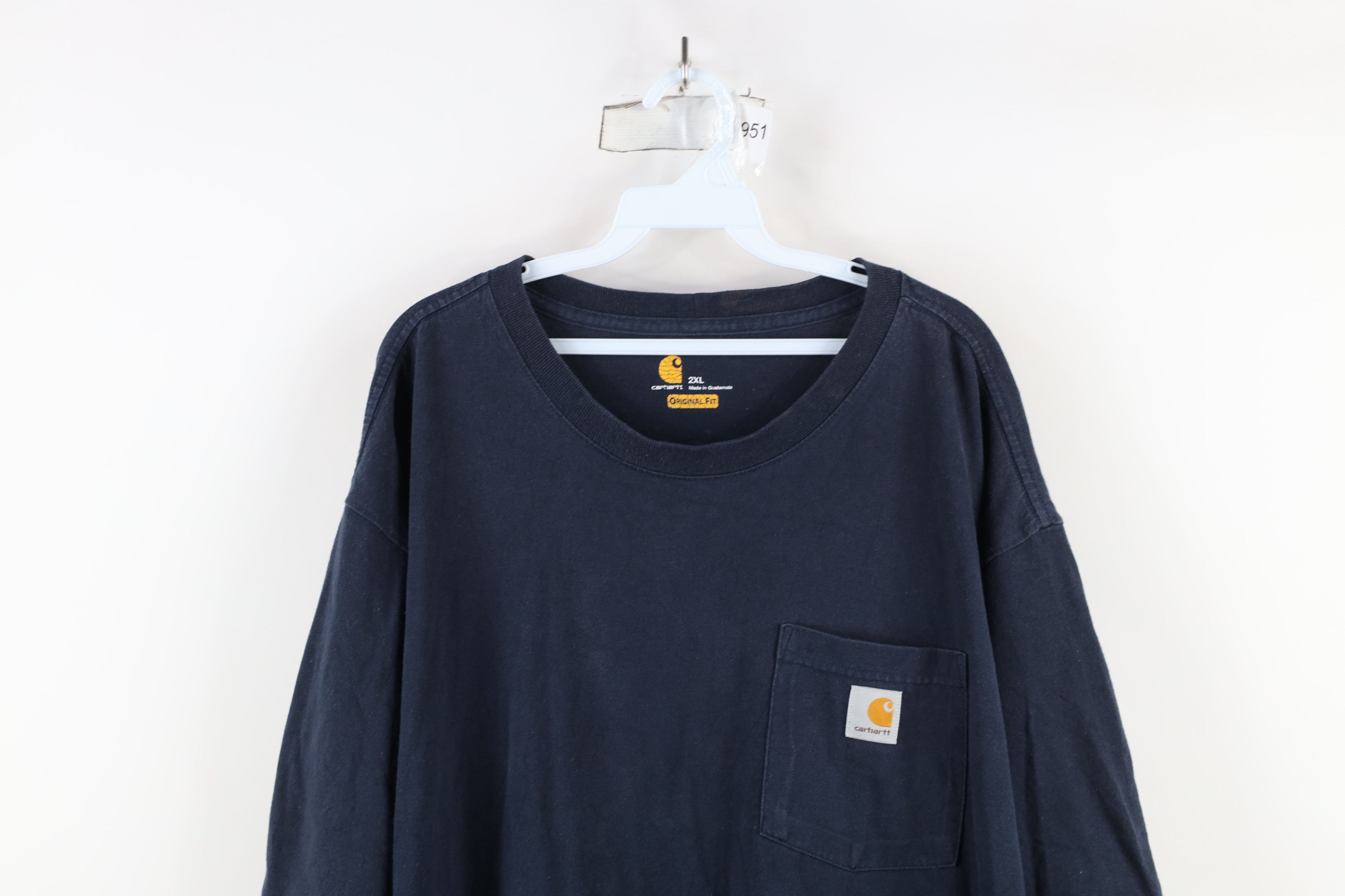 Carhartt × Vintage Vintage Y2K Carhartt Spell Out Short Sleeve T-Shirt Blue Size US XXL / EU 58 / 5 - 2 Thumbnail