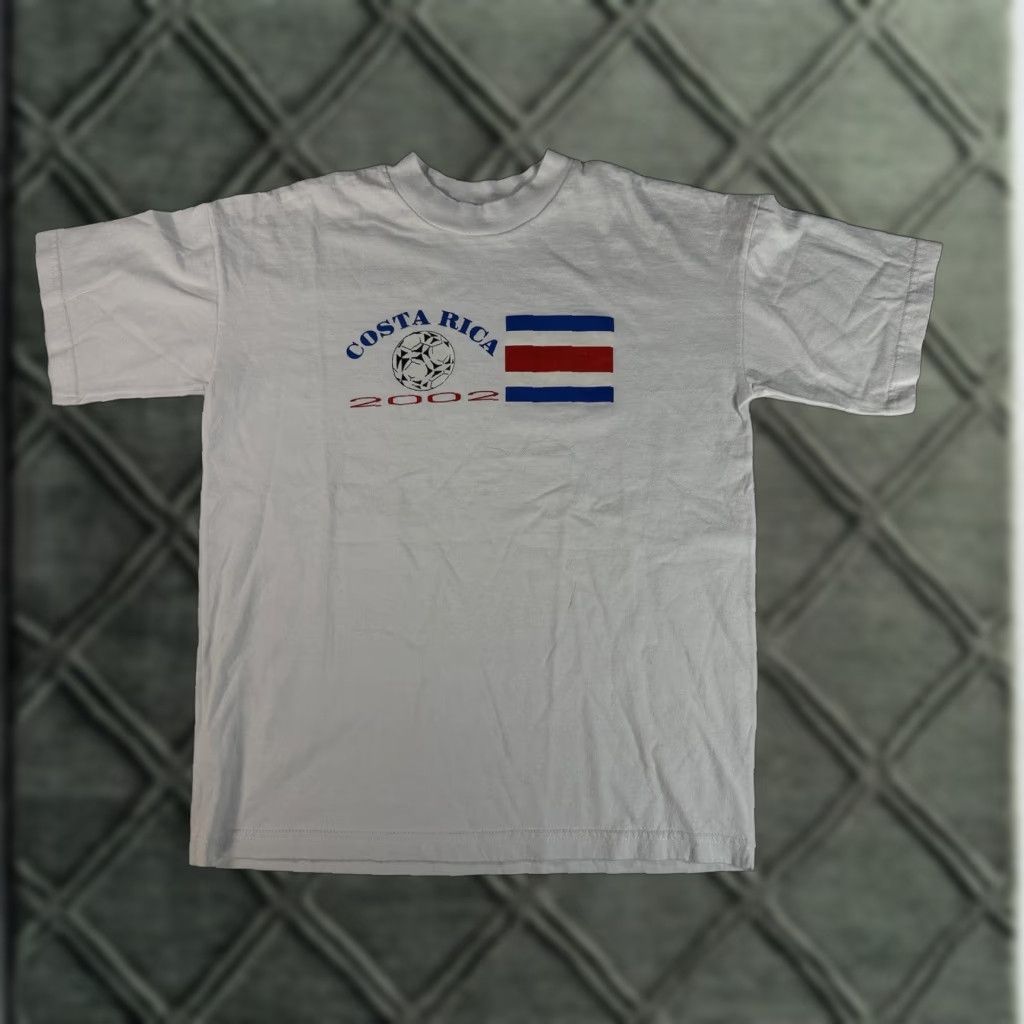 Vintage VTG Costa Rica Futbol Soccer T Shirt Men’s Large White Shirt Size US L / EU 52-54 / 3 - 1 Thumbnail
