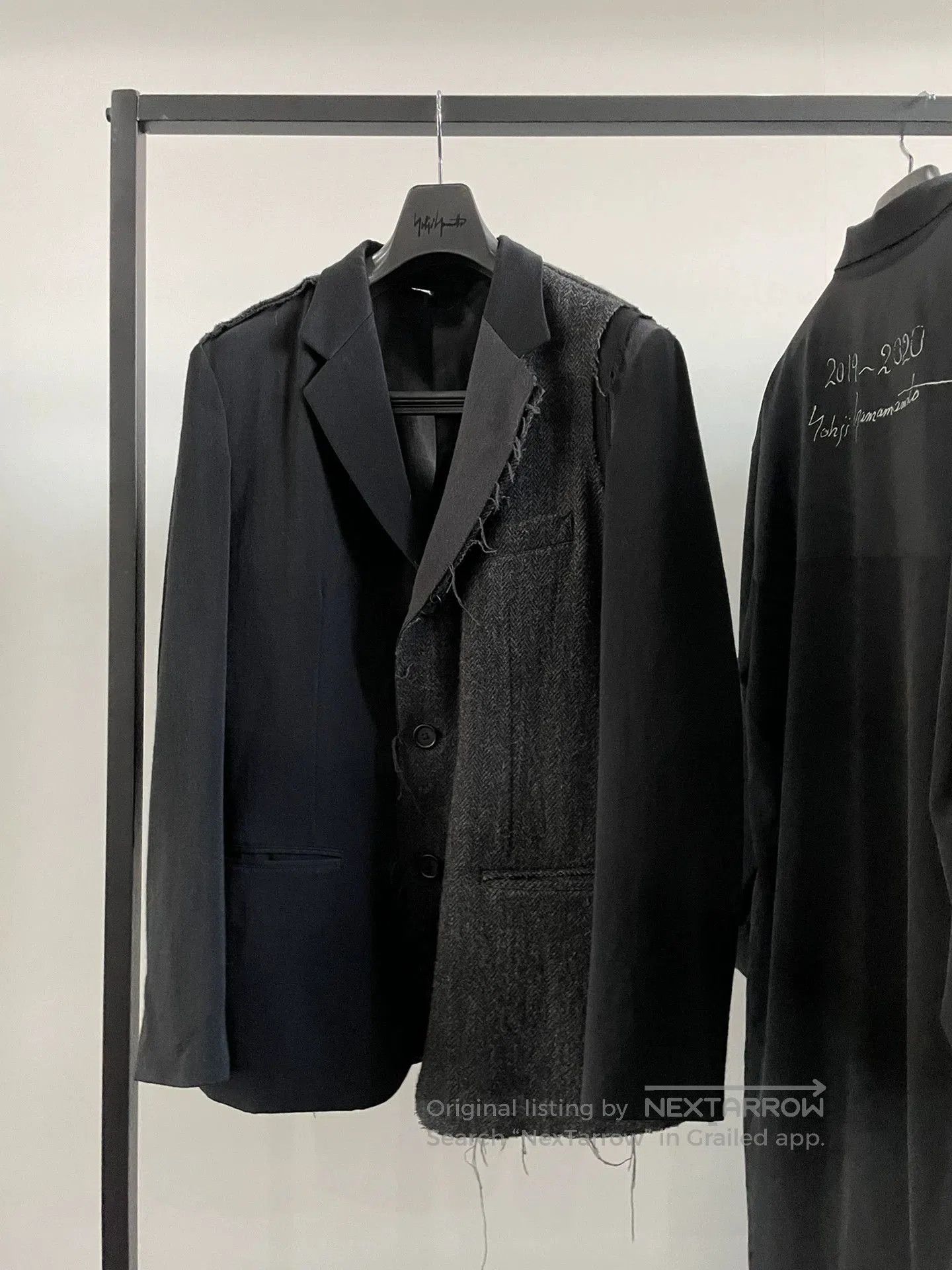 Yohji Yamamoto Yohji Yamamoto Black and Gray Jacket. Size US M / EU 48-50 / 2 - 1 Thumbnail