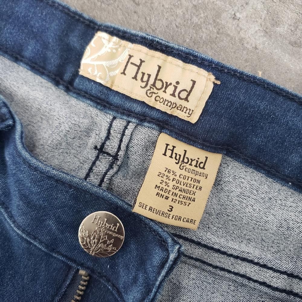 Designer Dark Denim Black Laced H&C Skinny Jean Size 30" / US 8 / IT 44 - 3 Thumbnail