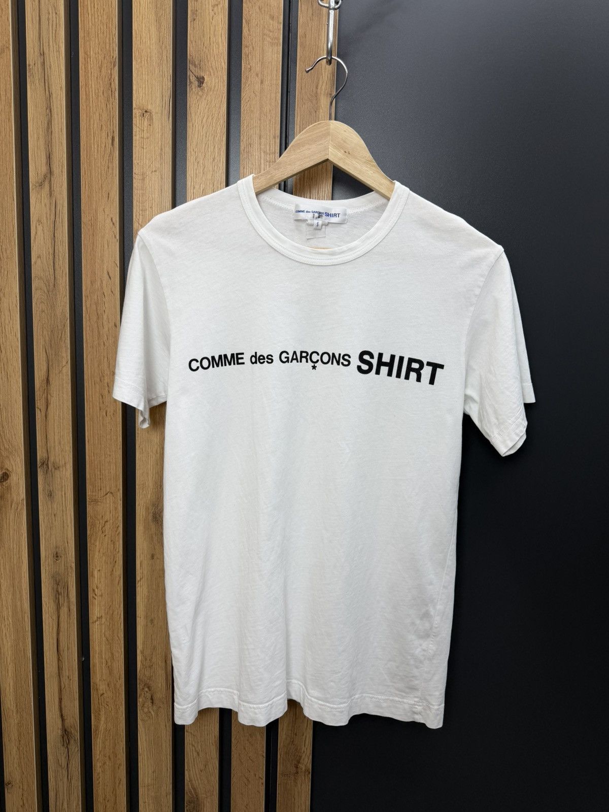 Comme des Garcons SHIRT Logo T Shirt White Size S