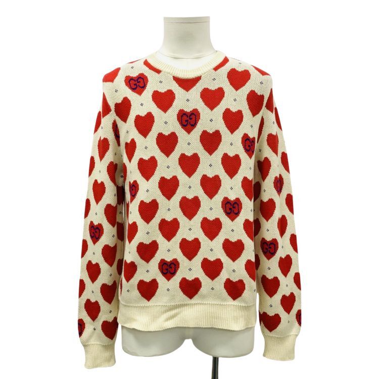 Gucci Gucci Heart Logo Knit Sweater M Size US M / EU 48-50 / 2 - 1 Thumbnail