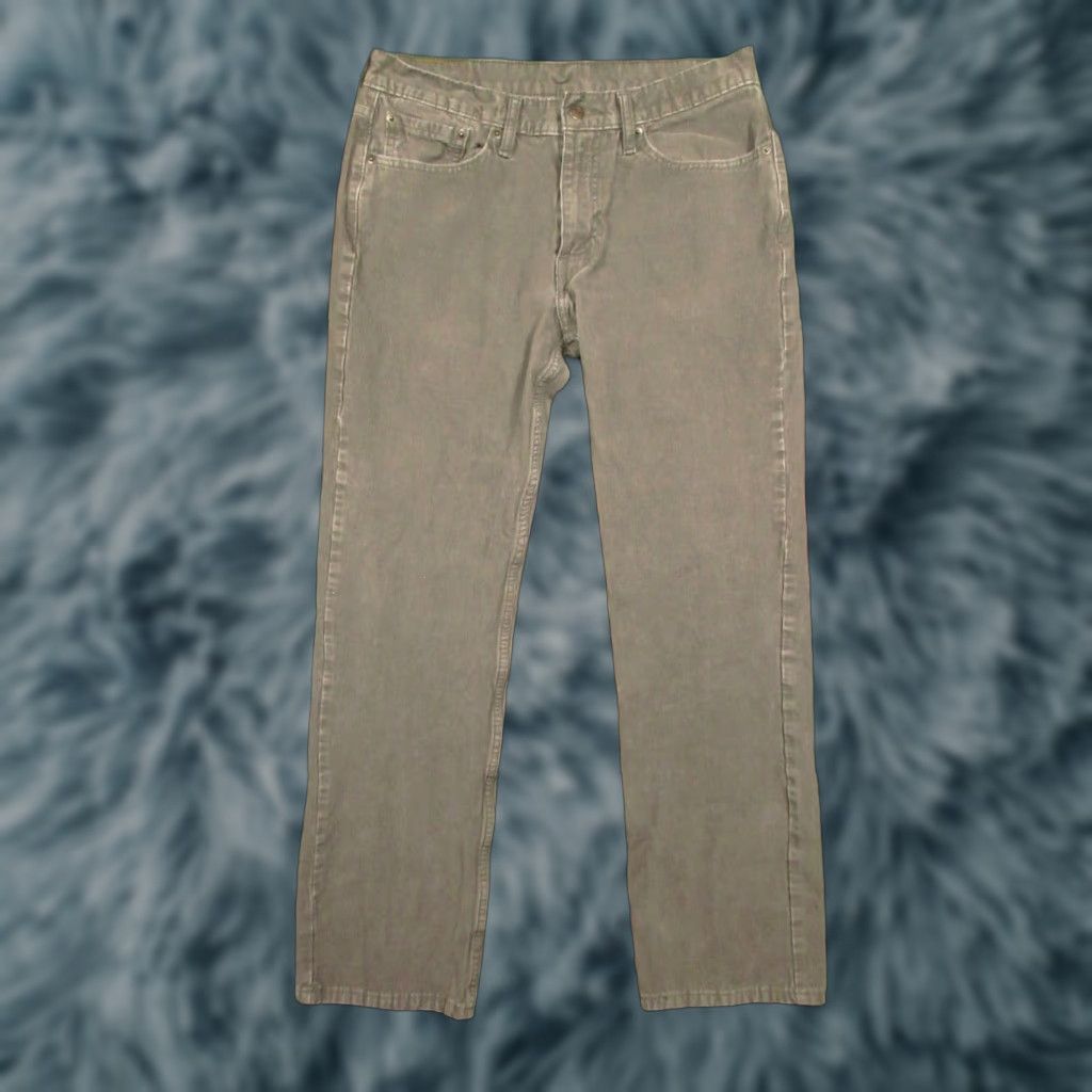 Levi's Levi's Jeans Corduroy 33x32 Gray 514 Straight Regular Mens Size US 33 - 1 Thumbnail