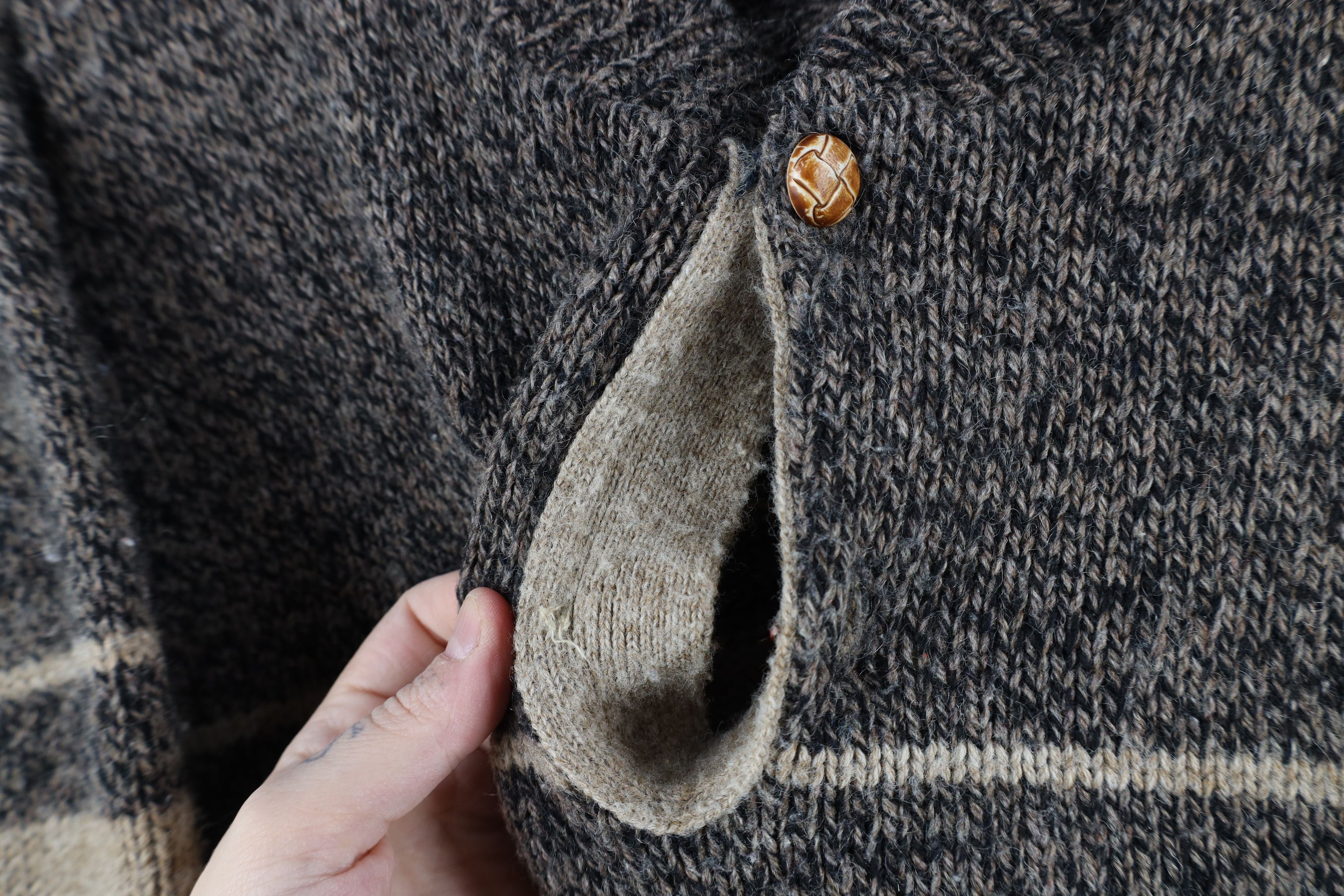 Vintage Vintage 90s Streetwear Wool Blend Knit Henley Sweater USA Size US XL / EU 56 / 4 - 5 Thumbnail