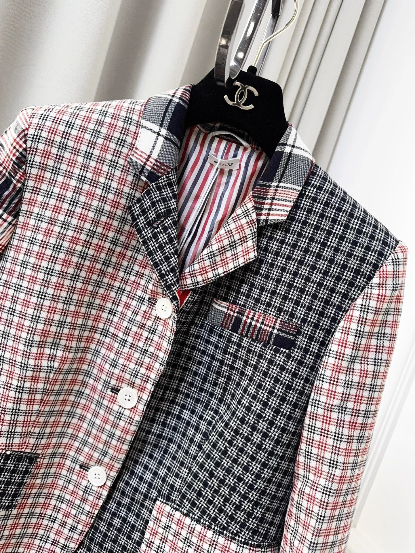 Thom Browne TB Vintage Classic Plaid Pocket Blazer 40 Size M / US 6-8 / IT 42-44 - 3 Thumbnail