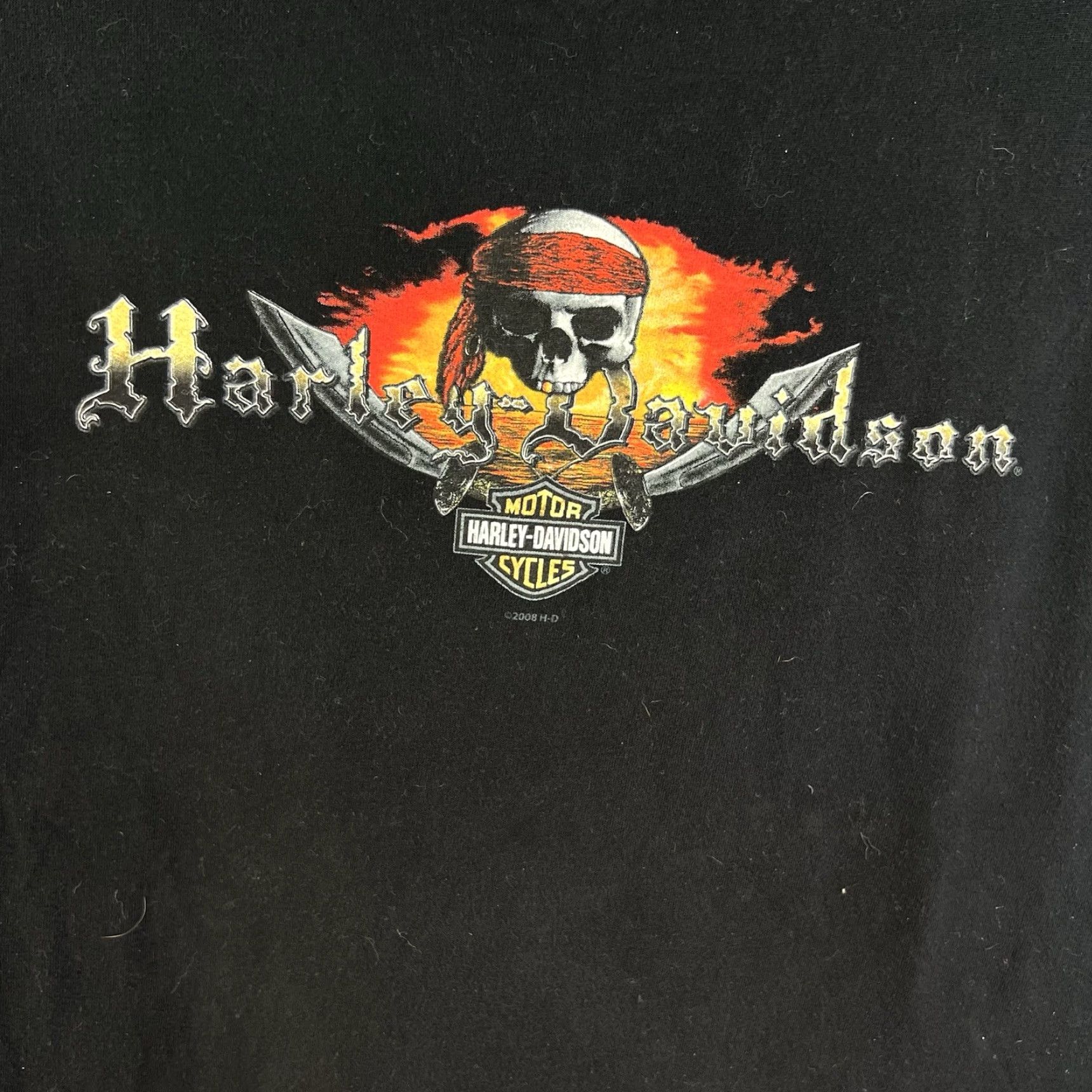 Harley Davidson Harley-Davidson Men's T-Shirt SZ L Black Short Sleeve Motorcycle Biker 2000s Size US L / EU 52-54 / 3 - 3 Thumbnail