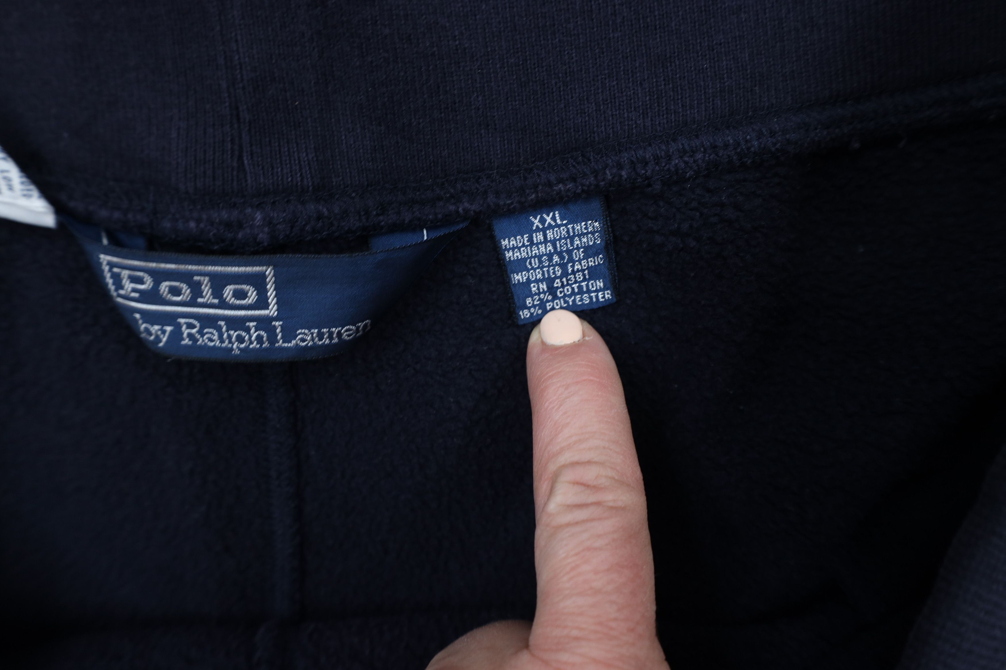 Ralph Lauren × Vintage Vintage 90s Ralph Lauren Wide Leg Sweatpants Navy Blue USA Size US 40 / EU 56 - 7 Thumbnail
