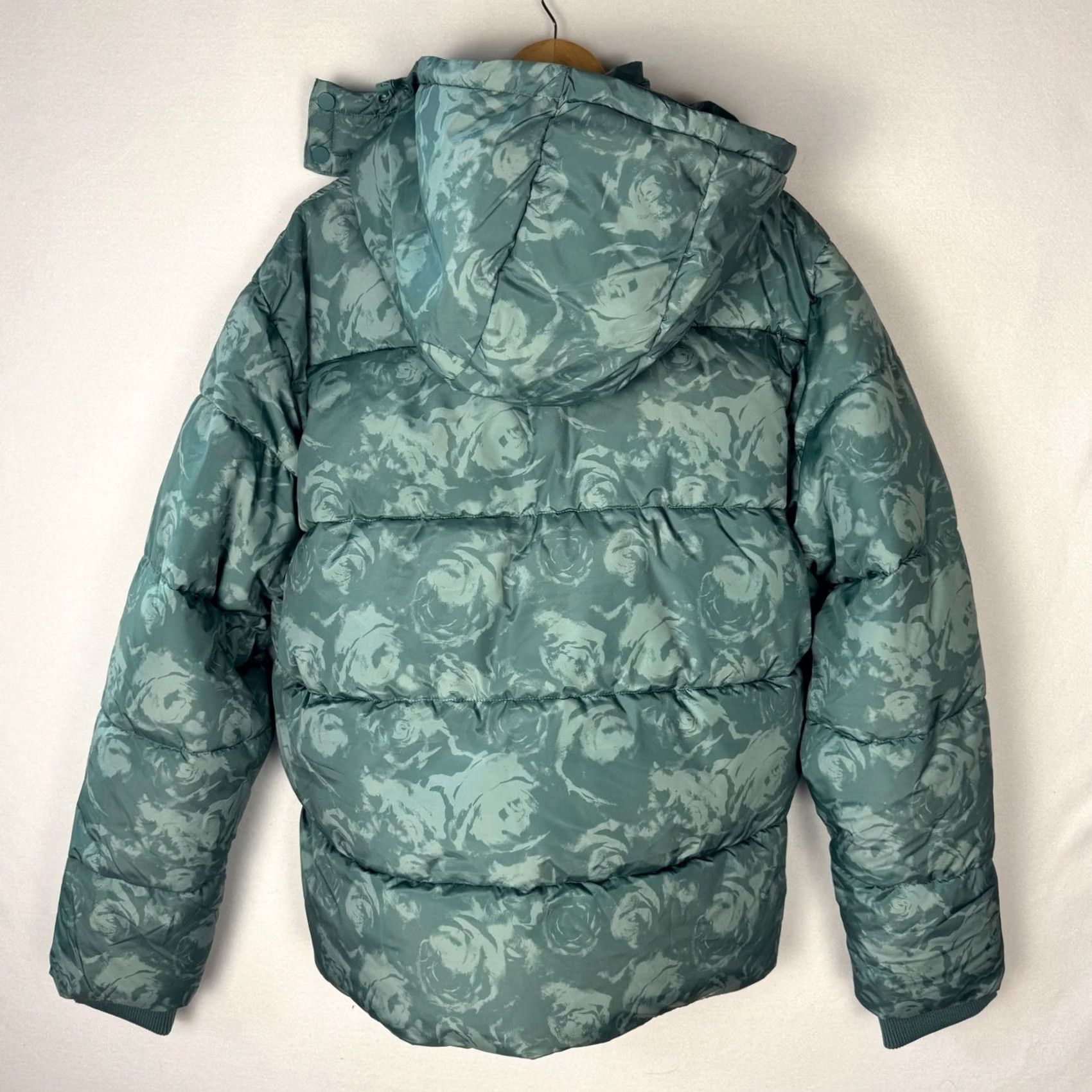 Vintage Mode of One Puffer Jacket Hooded XL Seedling Green Floral Camo Mens 100188366MN Size US XL / EU 56 / 4 - 2 Thumbnail