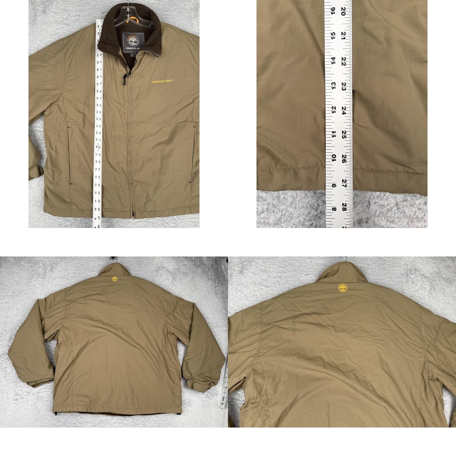 Timberland Timberland Weathergear Jacket Men XL Tan Brown Fleece Lined Full Zip Nylon Chore Size US XL / EU 56 / 4 - 9 Thumbnail