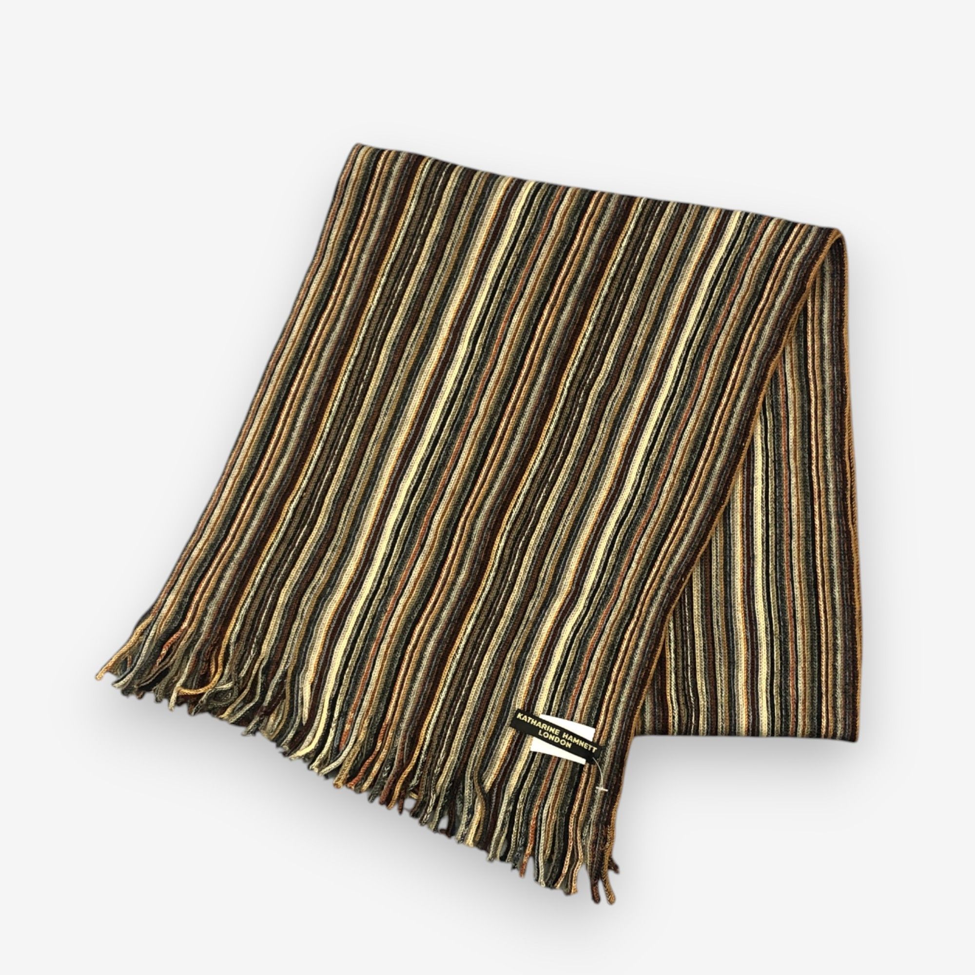 Katharine Hamnett London Vintage Katharine Hamnett London Scarf Muffler Wool Scarves Size ONE SIZE - 3 Thumbnail