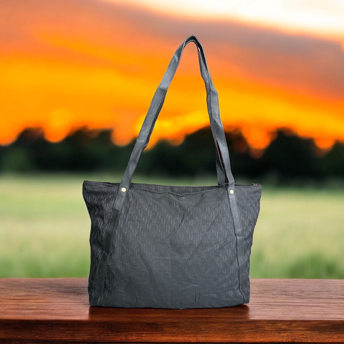Bottega Veneta 1980s BOTTEGA VENETA BV FULL MONOGRAM SHOULDER TOTE BAG Size ONE SIZE - 2 Thumbnail