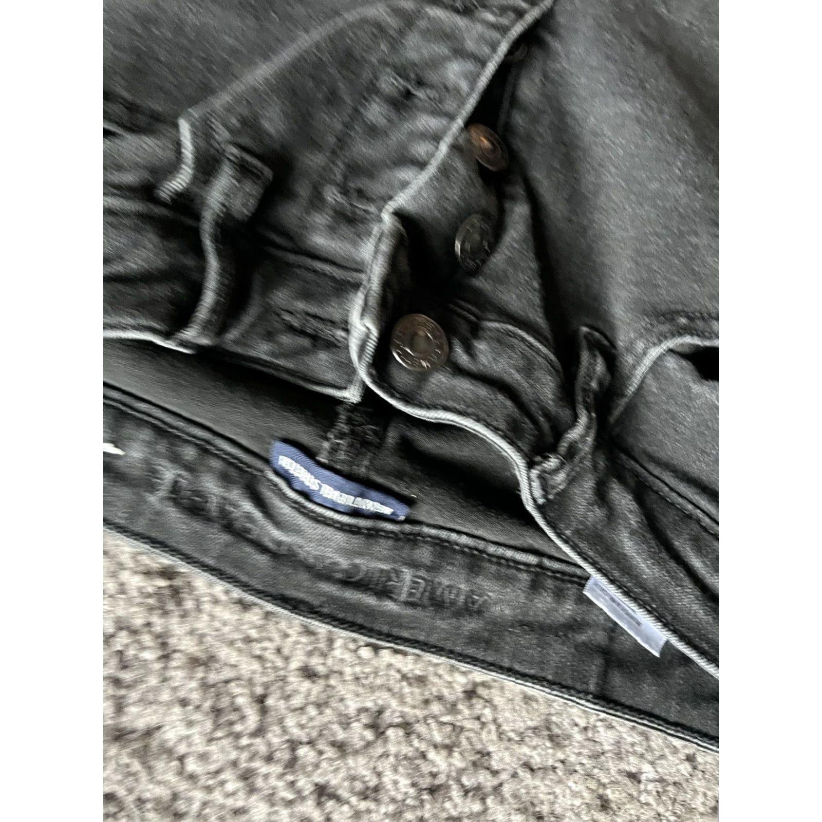 American Eagle Outfitters American Eagle Outfitters Jegging Jeans Women's Short Size 4 Black Super Hi Rise Button Fly Dark Wash Size 27" / US 4 / IT 40 - 5 Thumbnail