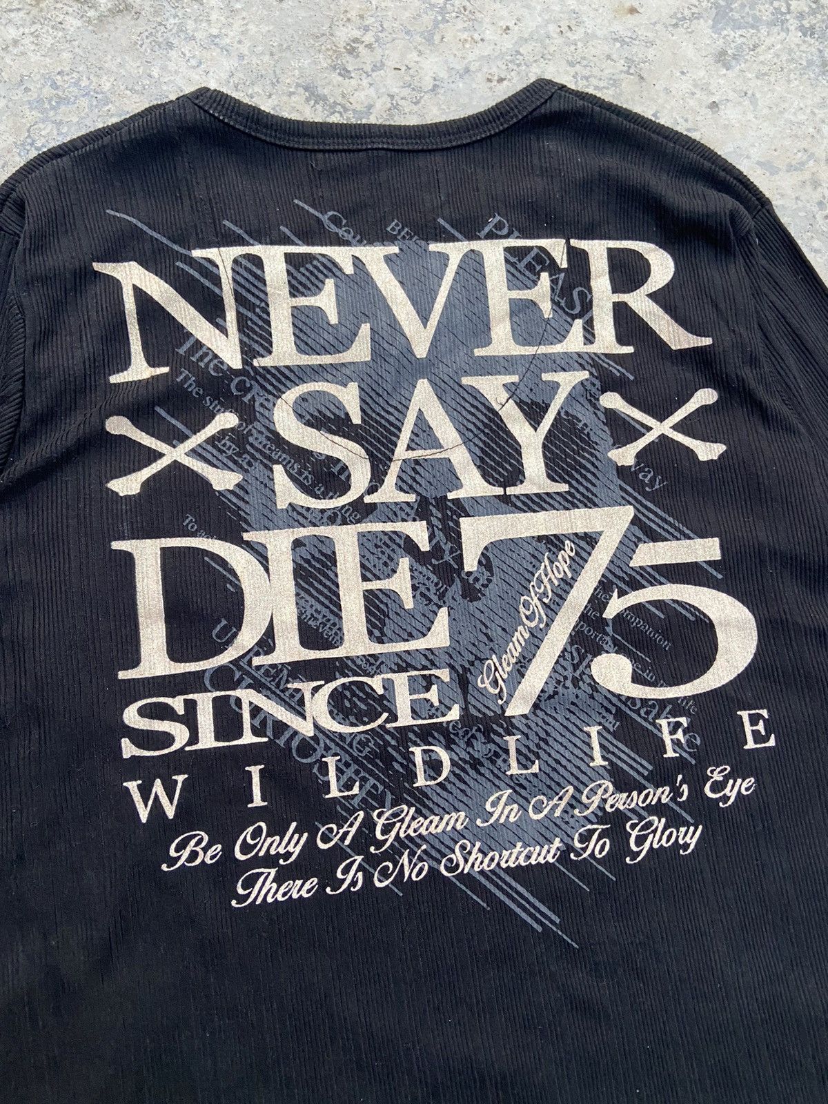 If Six Was Nine 2000s wild life knite waffle double layer long sleeve Size US M / EU 48-50 / 2 - 5 Thumbnail
