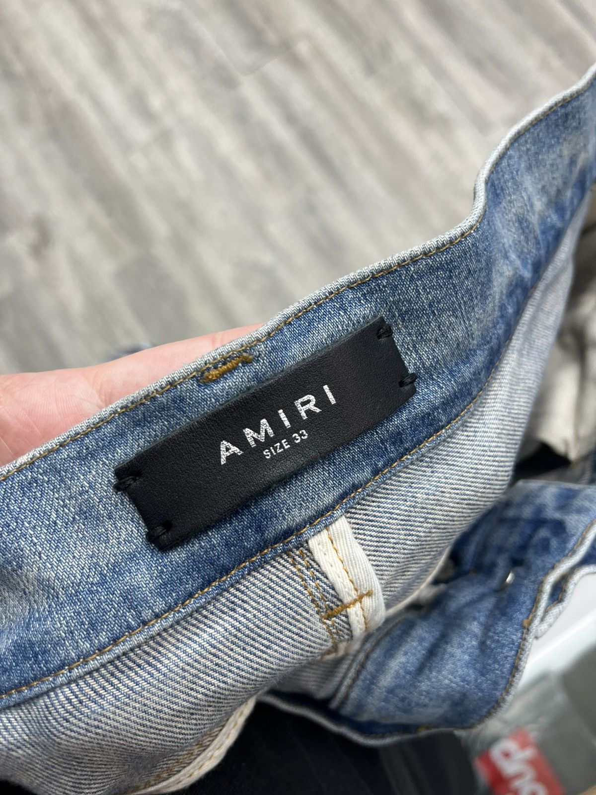 Amiri × Wes Lang Amiri x Wes Lang MX1 Demin Sketch jeans ‘Painted Indigo’ Size US 33 - 12 Thumbnail