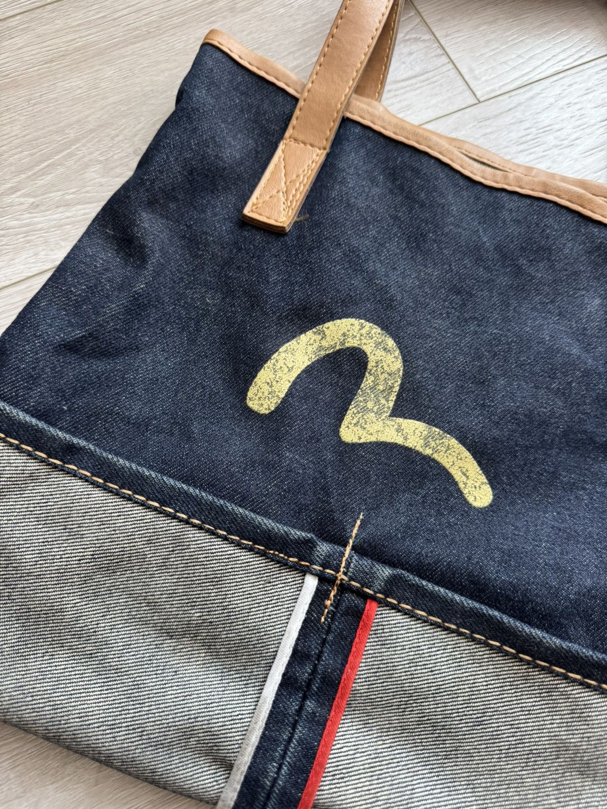 Evisu Vintage Evisu Denim Bag Shoulders Y2K Size ONE SIZE - 4 Thumbnail