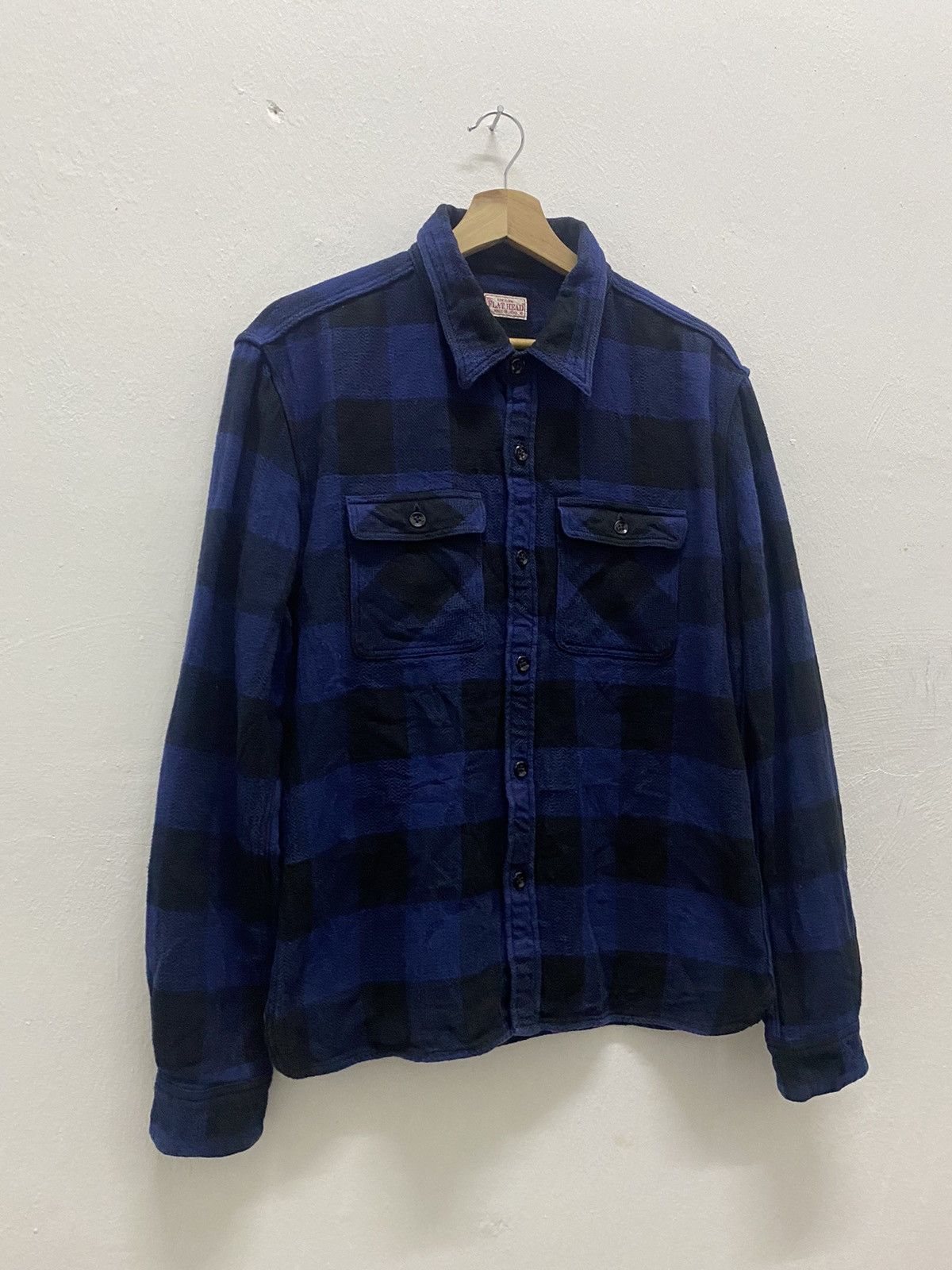 Japanese Brand × The Flat Head The flat head block check work flannel Size US M / EU 48-50 / 2 - 3 Thumbnail