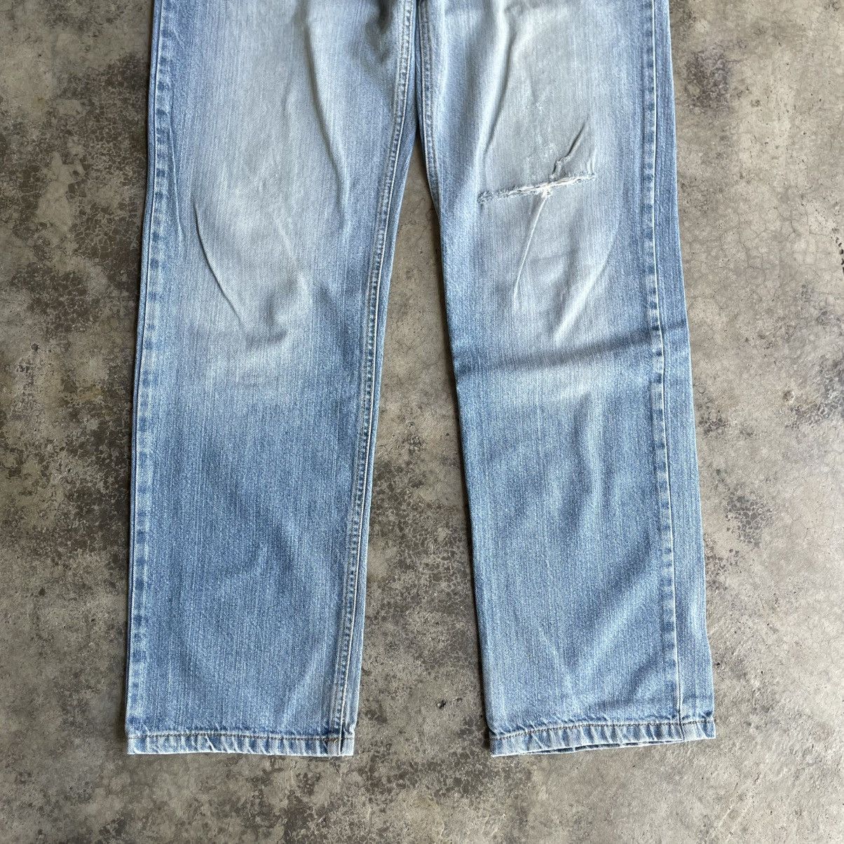 Japanese Brand 🔥Vintage Nylaus Stoned Washed Ripped Distress Denim Jeans Size US 30 / EU 46 - 3 Thumbnail