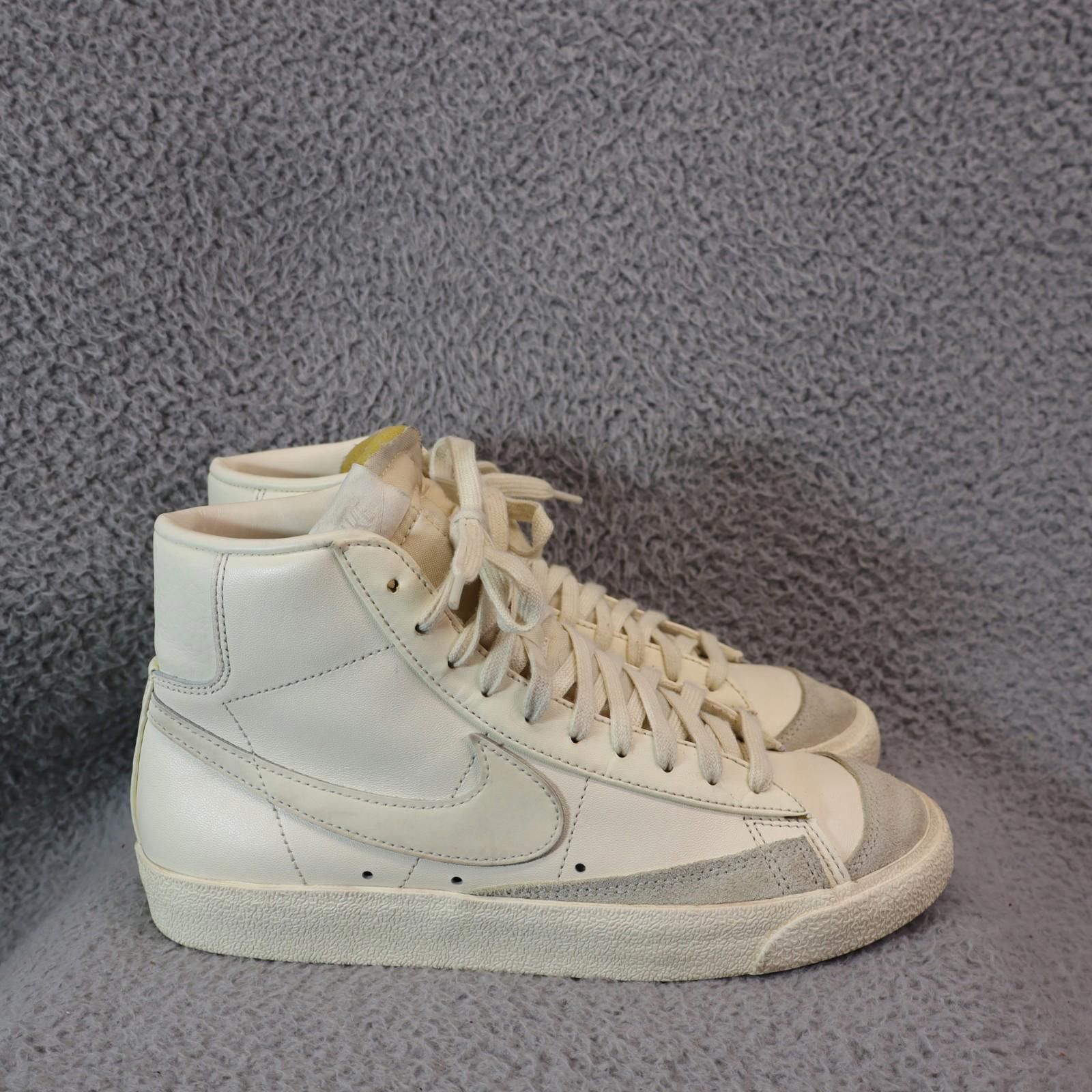 Nike Nike Blazer Mid '77 Womens 8.5 Off White Leather Shoes Size US 8.5 / IT 38.5 - 4 Thumbnail