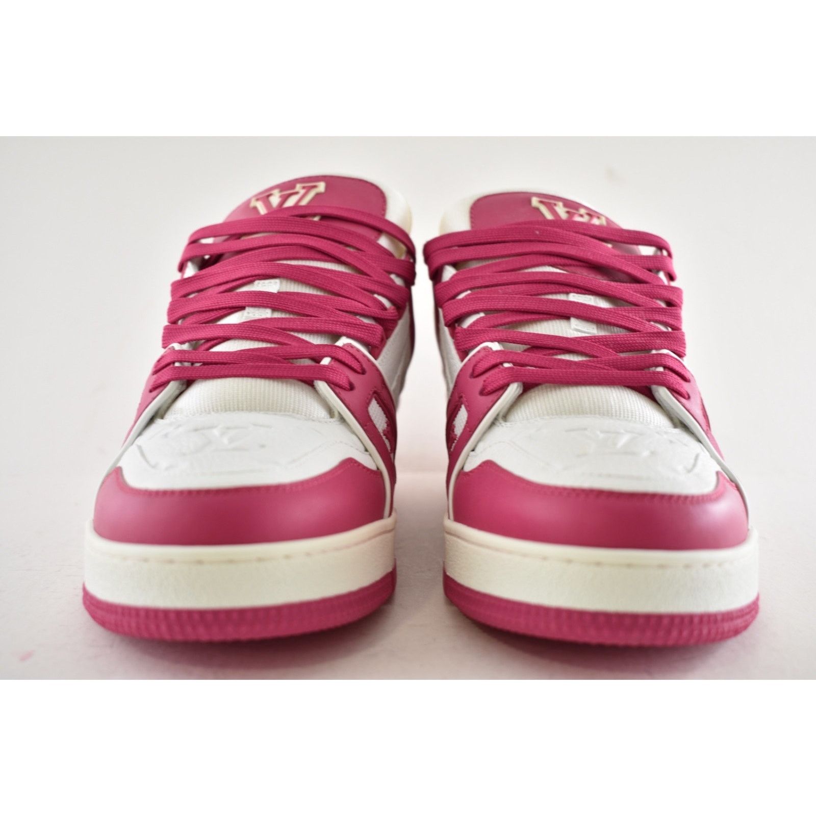 Louis Vuitton Louis Vuitton Fuchsia Pink White Empreinte Low Top Trainer Size US 9 / EU 42 - 9 Thumbnail