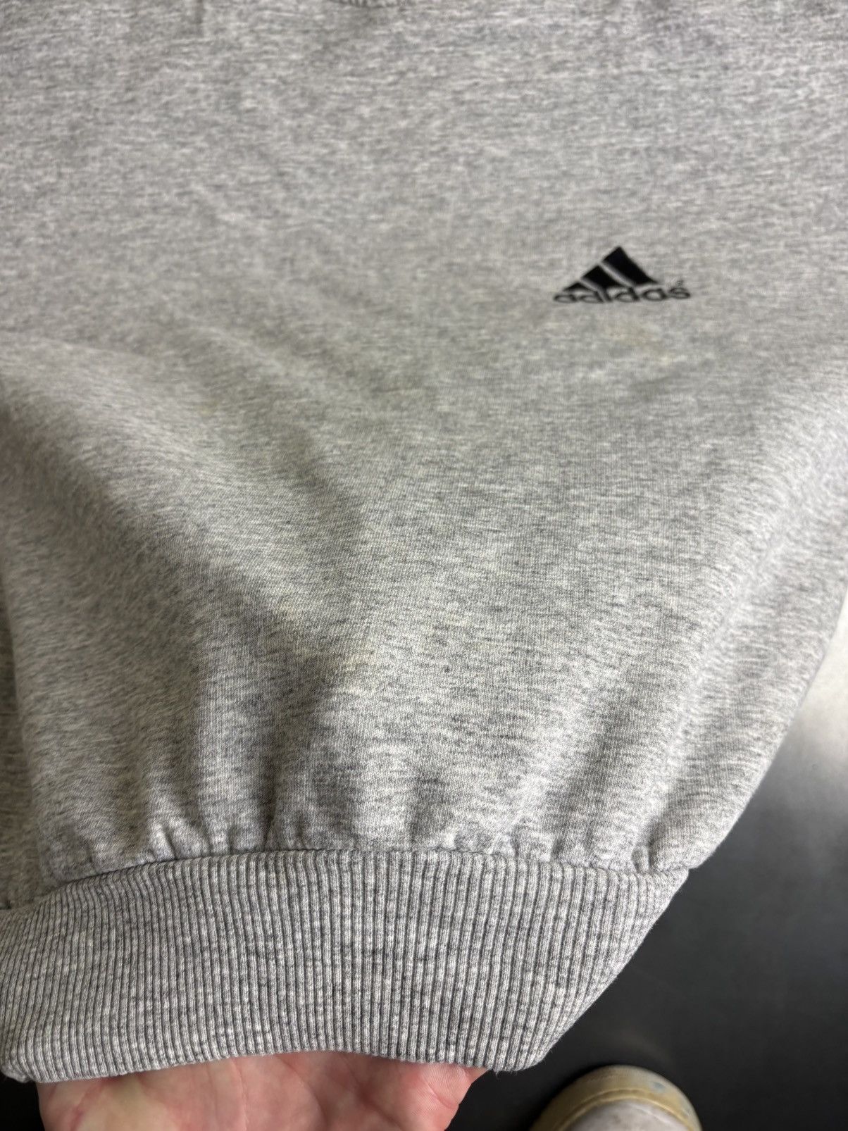 Adidas × Vintage 1990s Adidas Sweatshirt Vintage Crewneck Pullover Gray Blank Size US XS / EU 42 / 0 - 6 Thumbnail