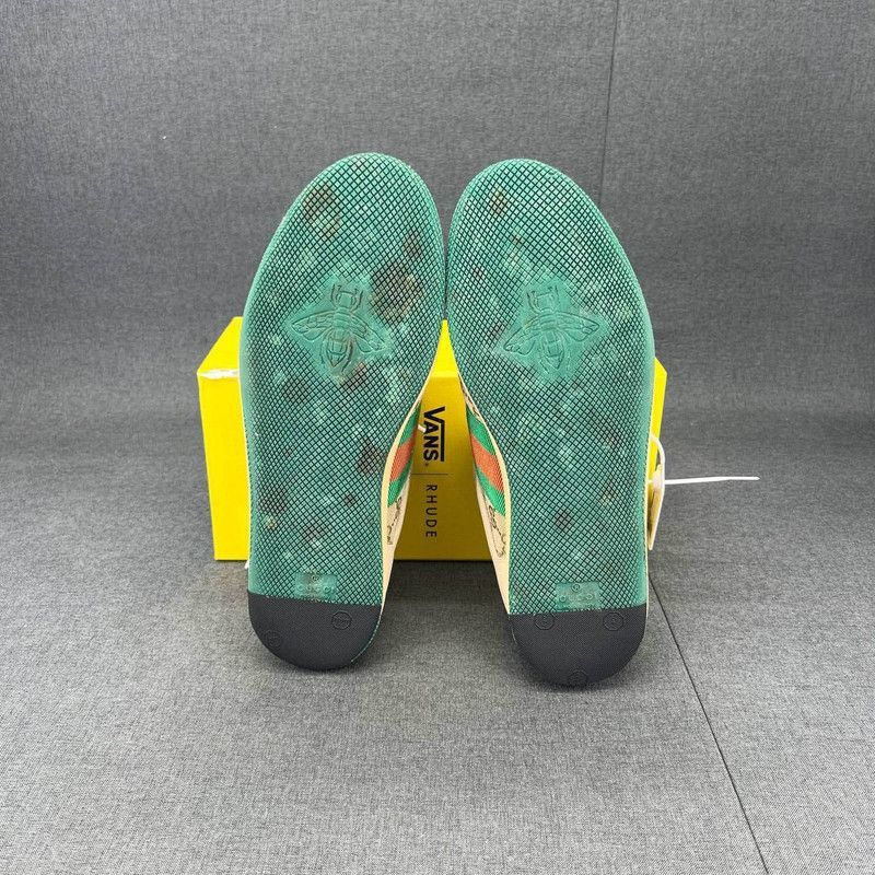 Gucci Gucci Screener Green Leather Low-Top Sneakers - Size US 9.5 / EU 42-43 - 4 Thumbnail