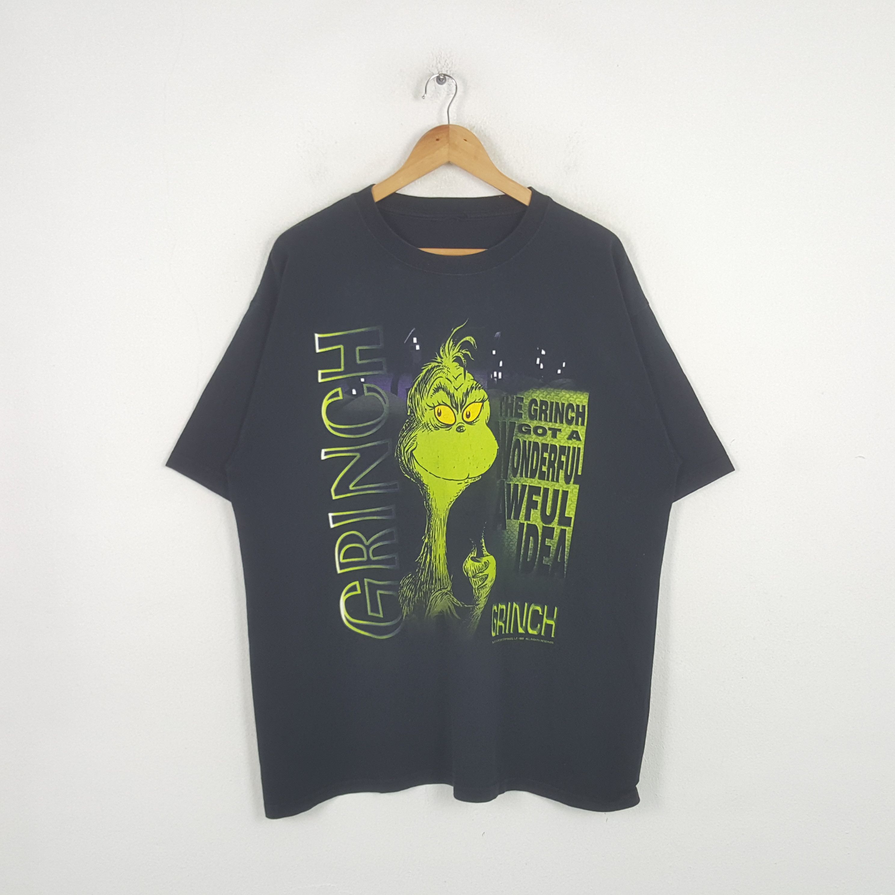 Vintage Vintage 90's Grinch Dr. Seuss Comedy Movie Tshirt RR15 Size US XL / EU 56 / 4 - 1 Thumbnail
