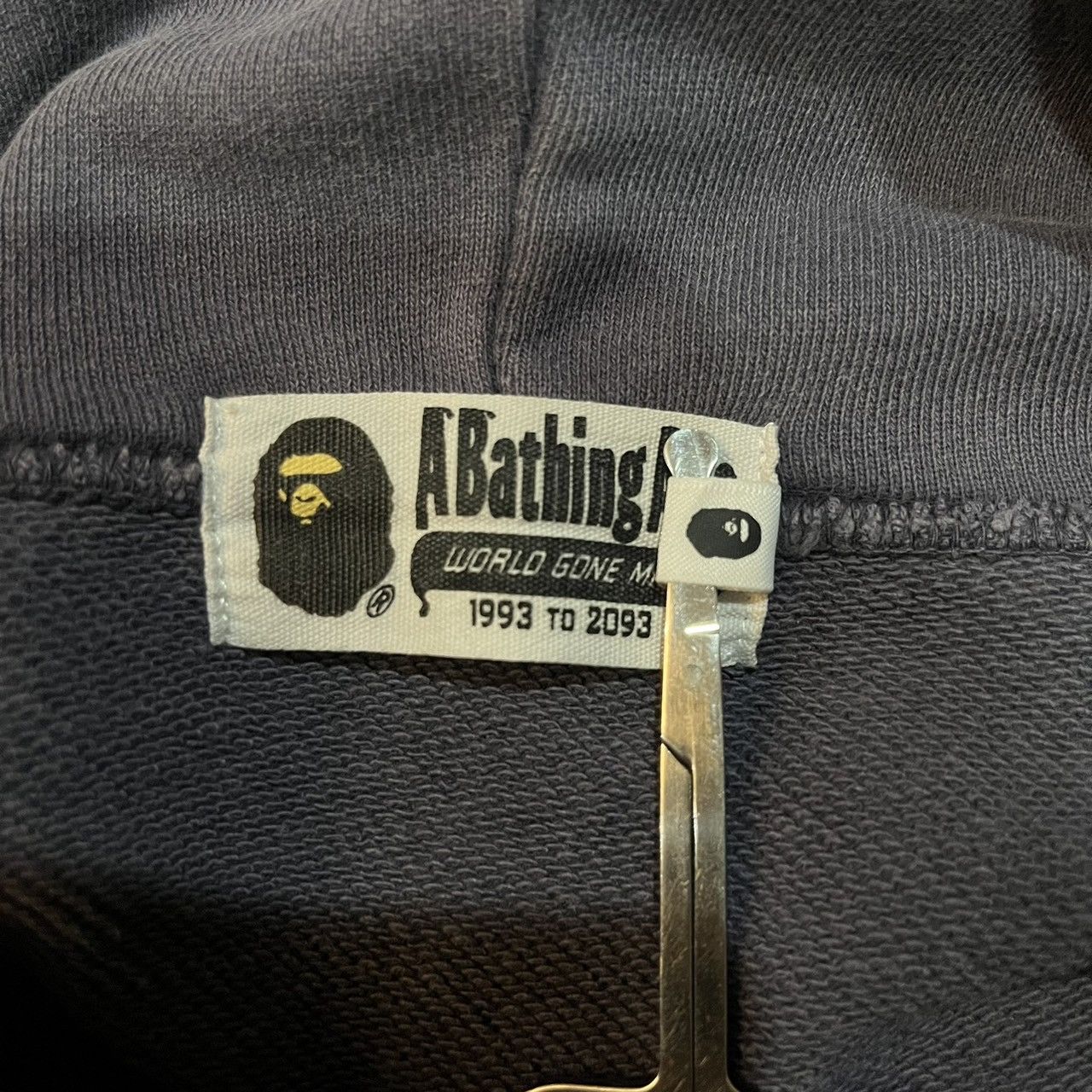 Bape bape by bathing ape spellout cracked logo faded hoodie Size US XL / EU 56 / 4 - 8 Thumbnail