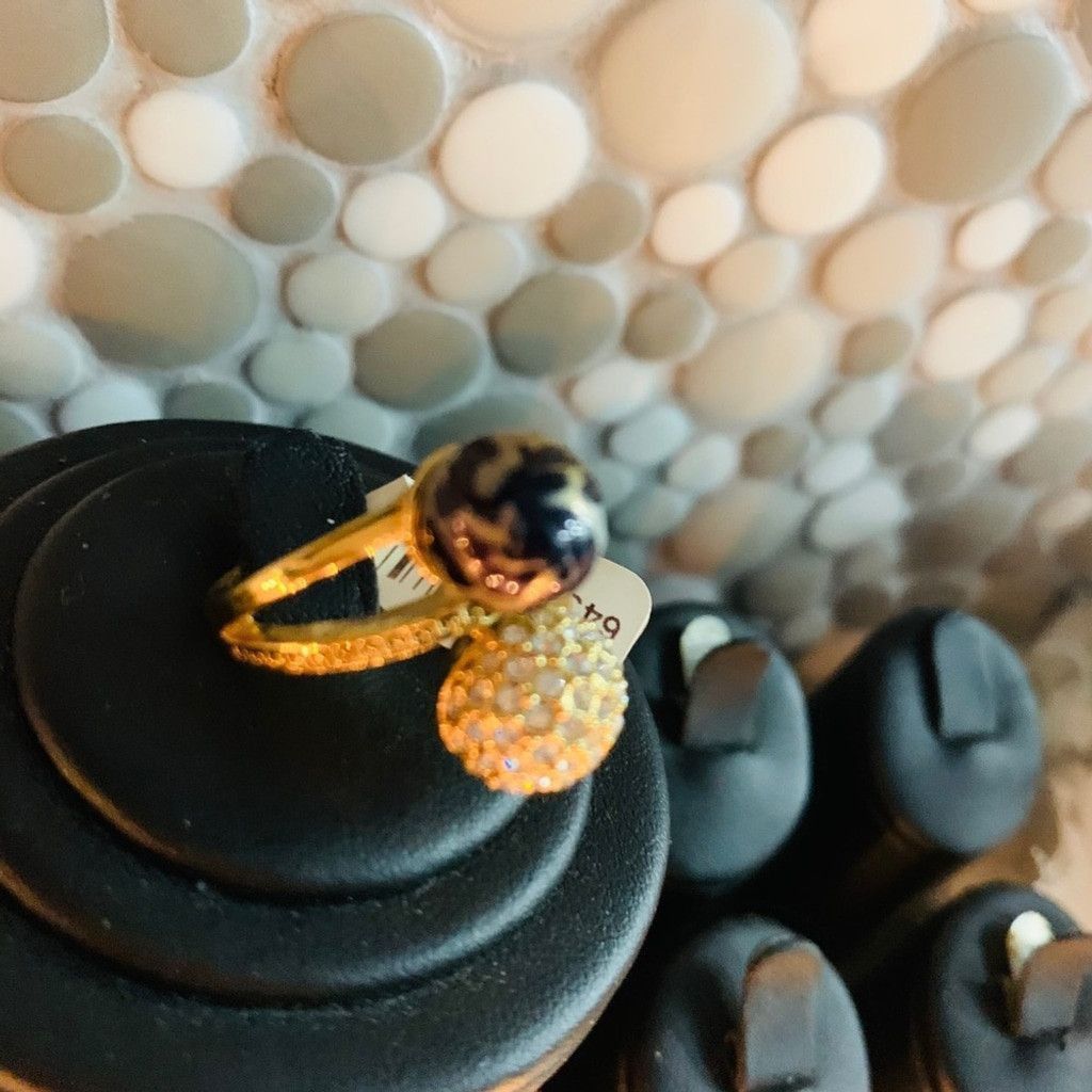 Other Sterling Silver Gold Plated Ring size 7.5 Size ONE SIZE - 5 Thumbnail