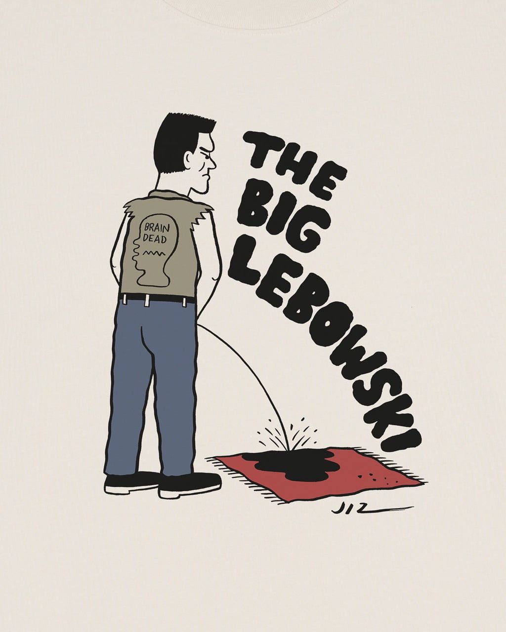 THE BiG LEBOWSKi BATHROOM BREAK TEE RUG PiSS COEN BROTHERS