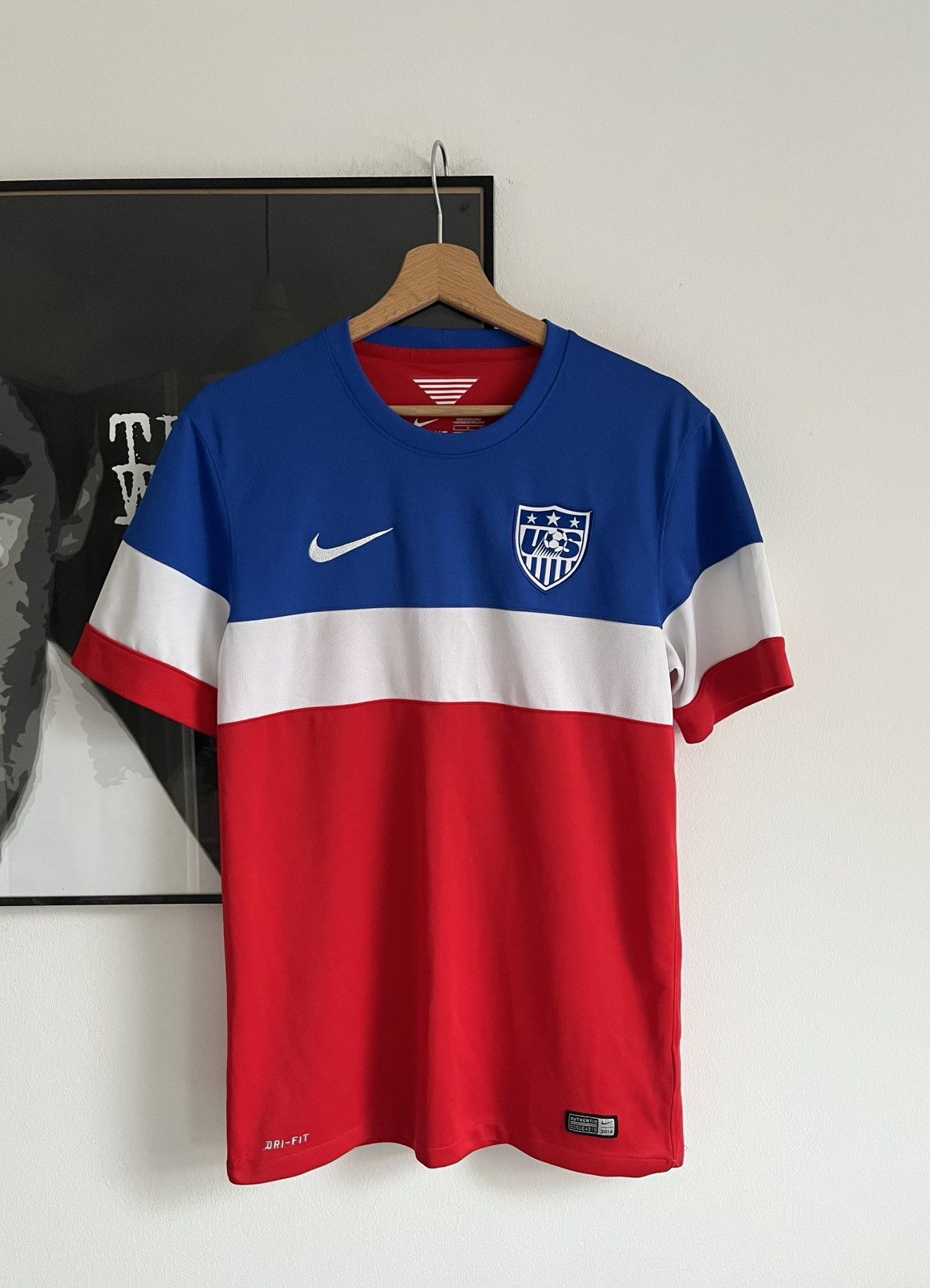 Nike × Vintage Vintage 2014 Nike USA World Cup Away Soccer Jersey Size US S / EU 44-46 / 1 - 1 Thumbnail