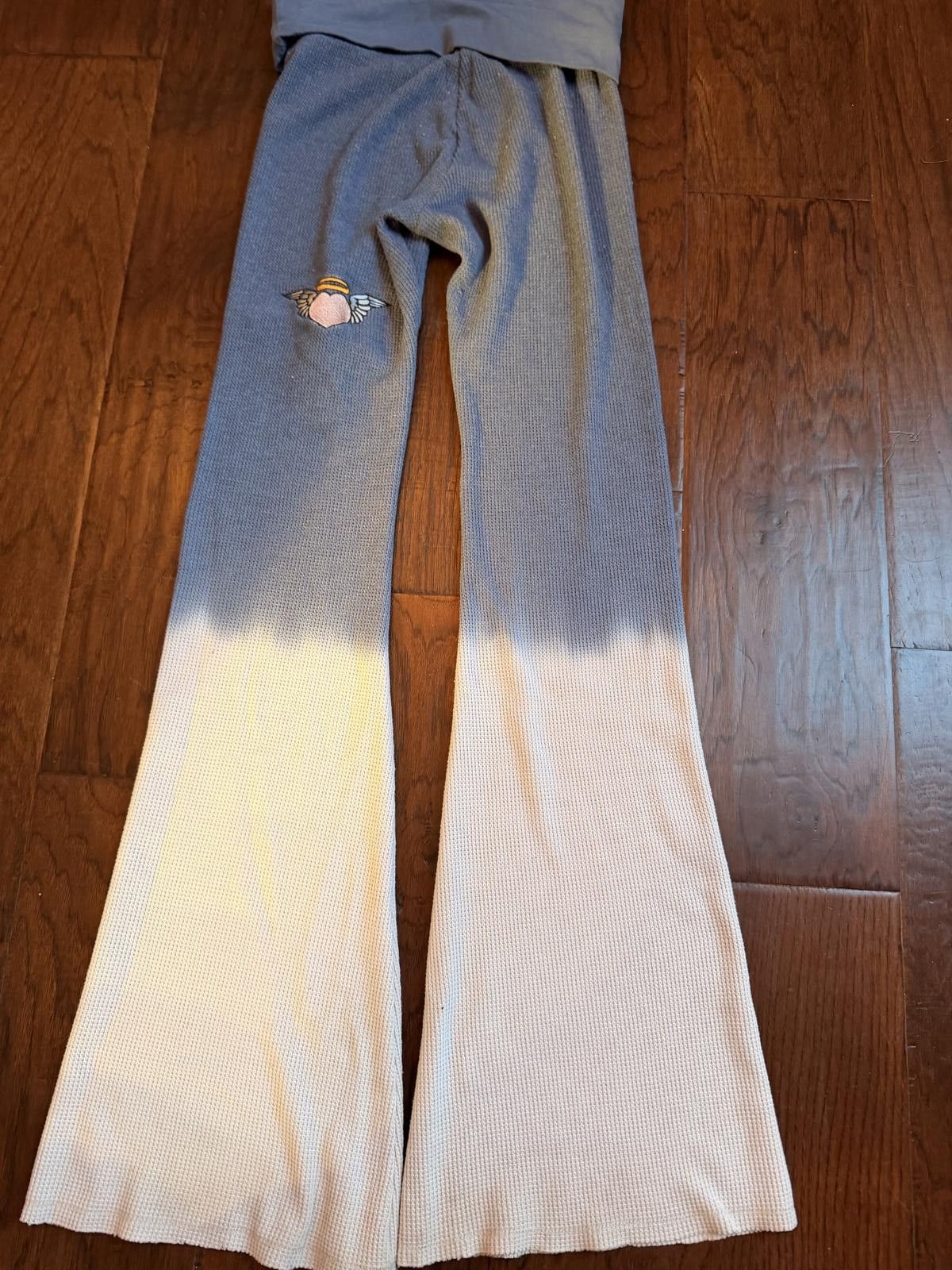 Boys Lie Boys Lie Heavenly Love Thermal Hoodie Pants in Navy Dip Dye Size ONE SIZE - 9 Thumbnail