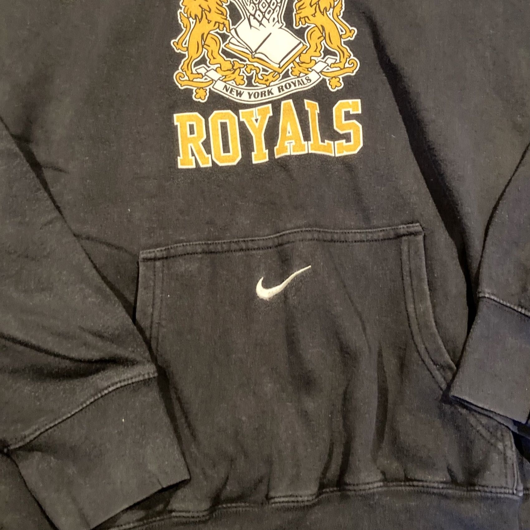 Nike VINTAGE Nike Hoodie XXL Blue RARE Team NEW YORK ROYALS Positive Direction Center Swoosh Size US XXL / EU 58 / 5 - 3 Thumbnail