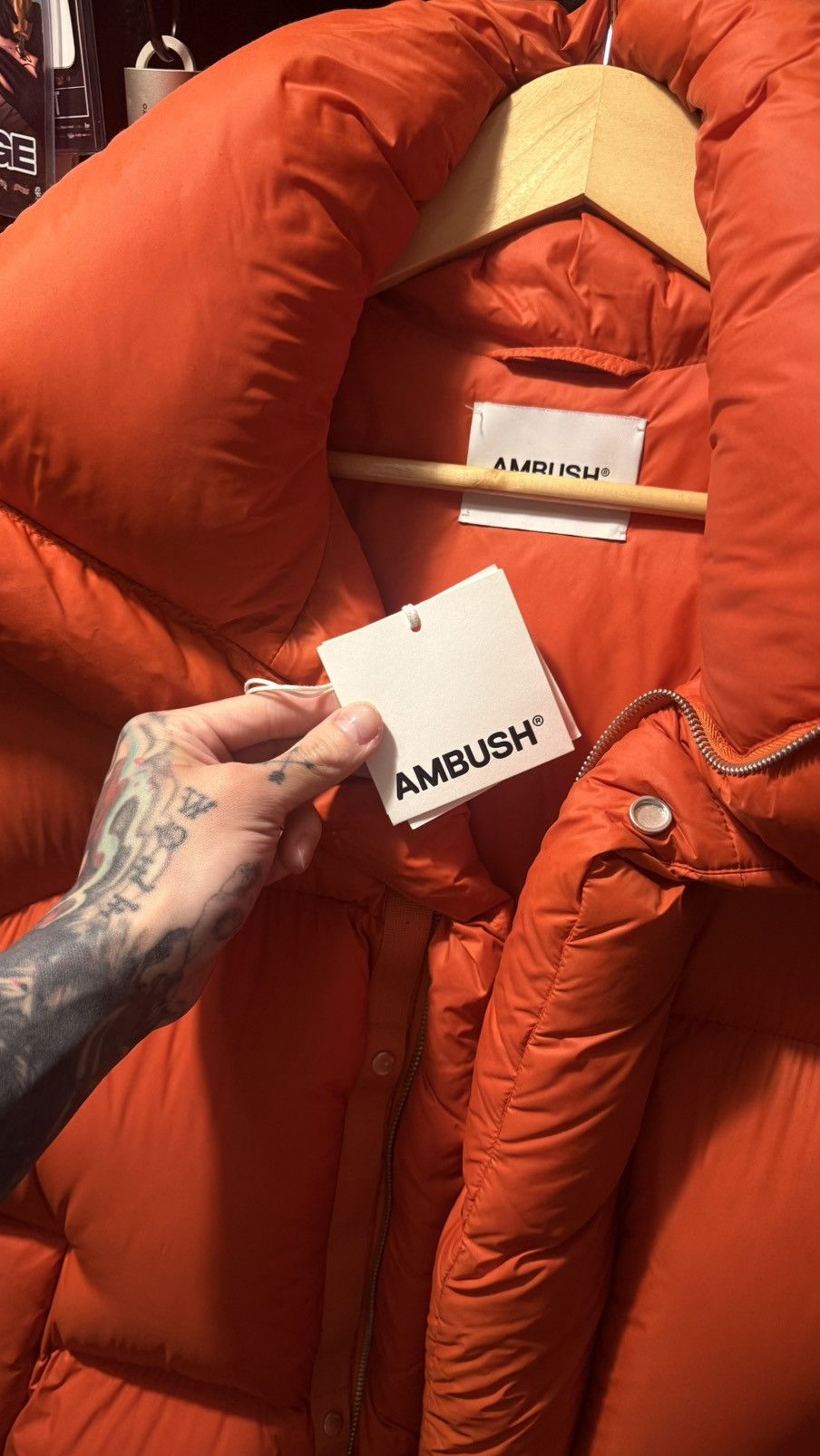 Ambush Design AMBUSH Oversized Down Jacket Red Orange Size US S / EU 44-46 / 1 - 4 Thumbnail