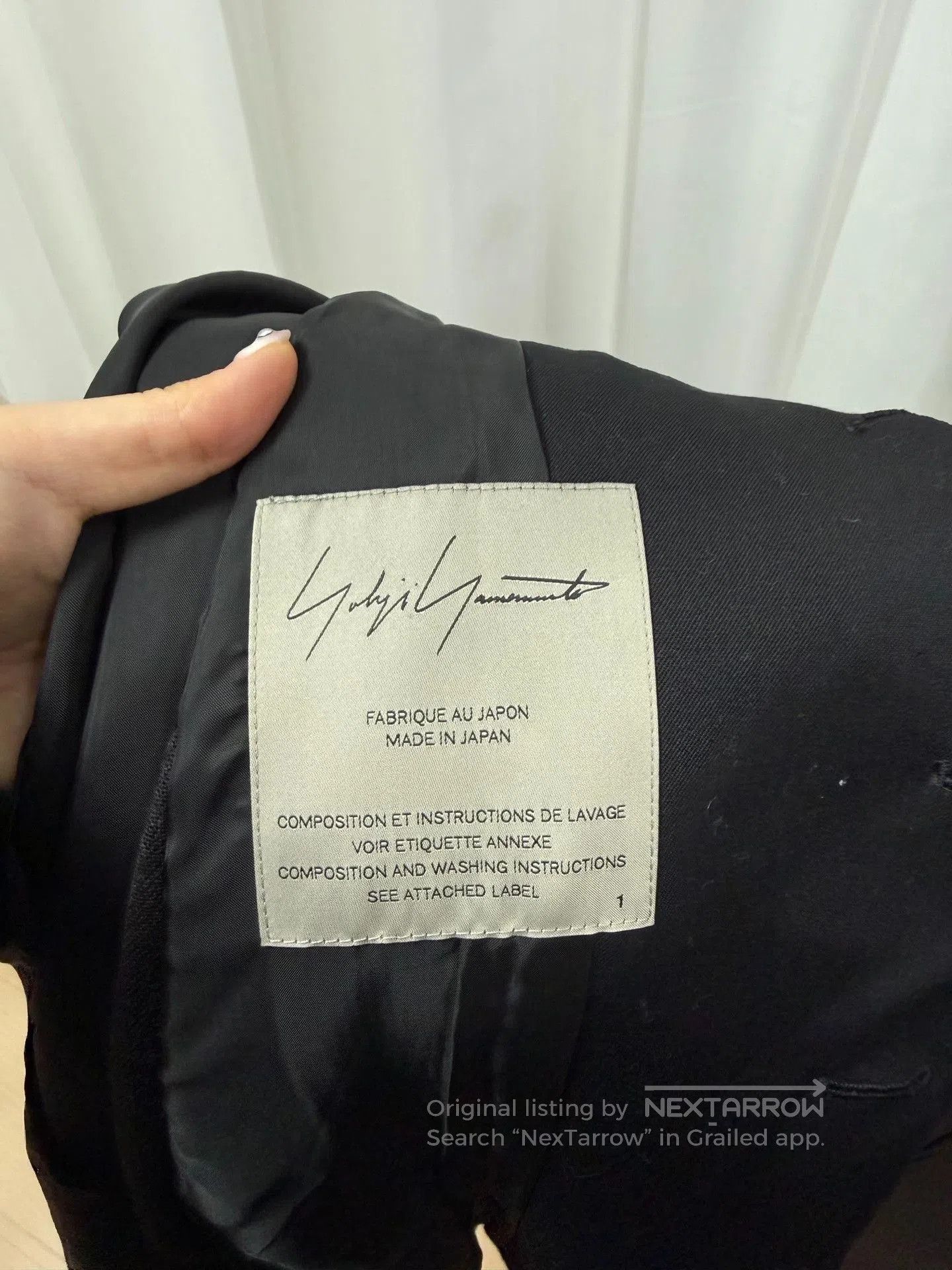 Yohji Yamamoto Yohji Yamamoto Black Wool Blazer. Size S / US 4 / IT 40 - 5 Thumbnail