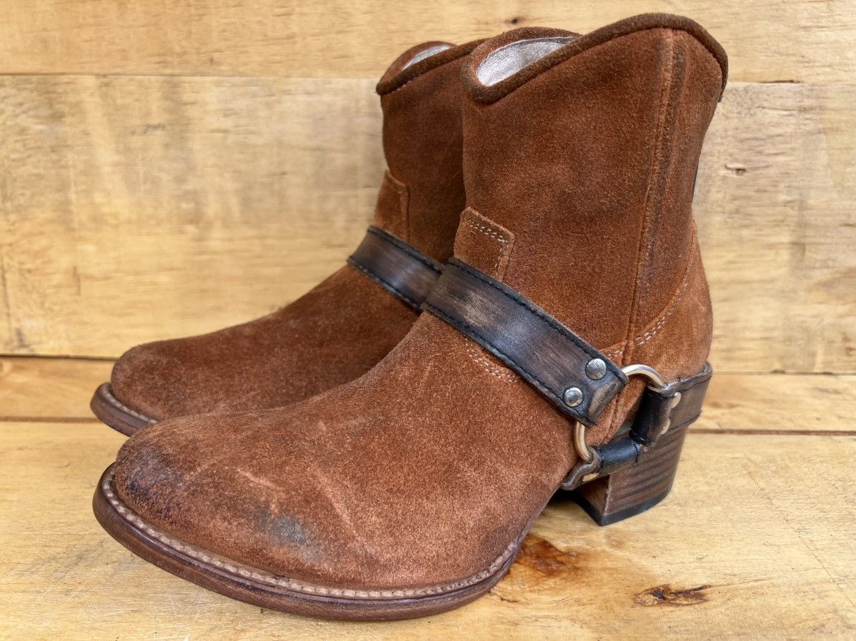 FREEBIRD Freebird By Steven SPIRIT Brown Leather Suede Western Boots Size US 6 / IT 36 - 4 Thumbnail